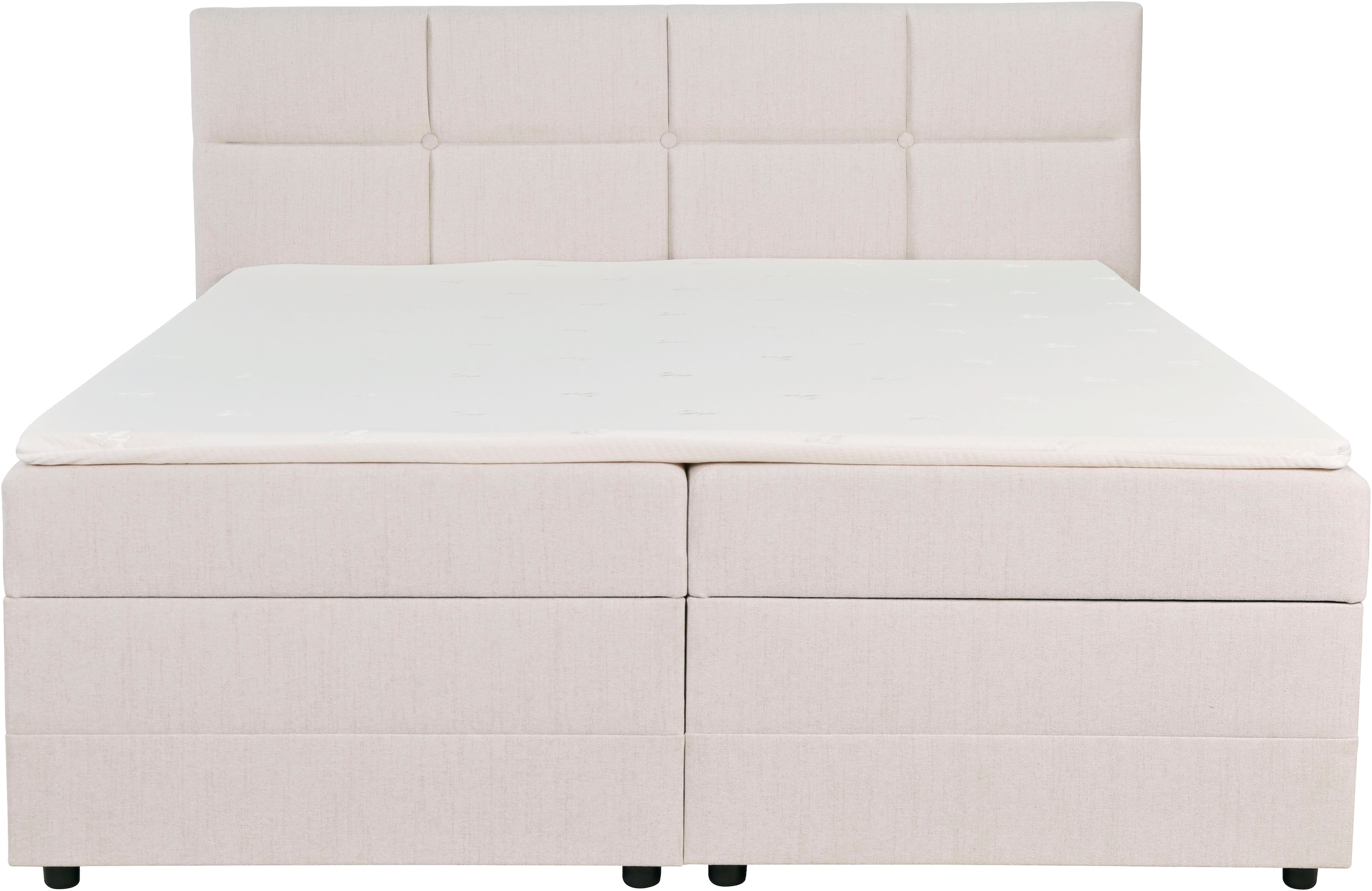 INOSIGN Boxbett »Fillmore inkl. Bettkasten, Liegefläche 180x200 cm, in Boxspring-Optik« inkl. Topper, erhältlich in verschiedenen Farben