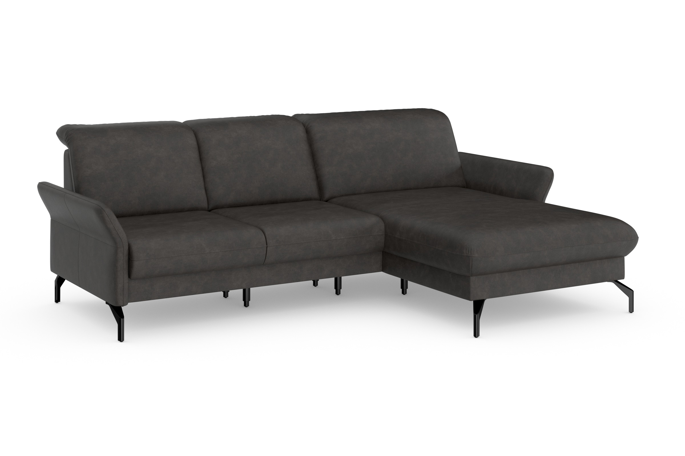 sit&more Ecksofa »Fashion L-Form«, wahlweise mit Kopfteilverstellung und Vorziehsitz, motorisch