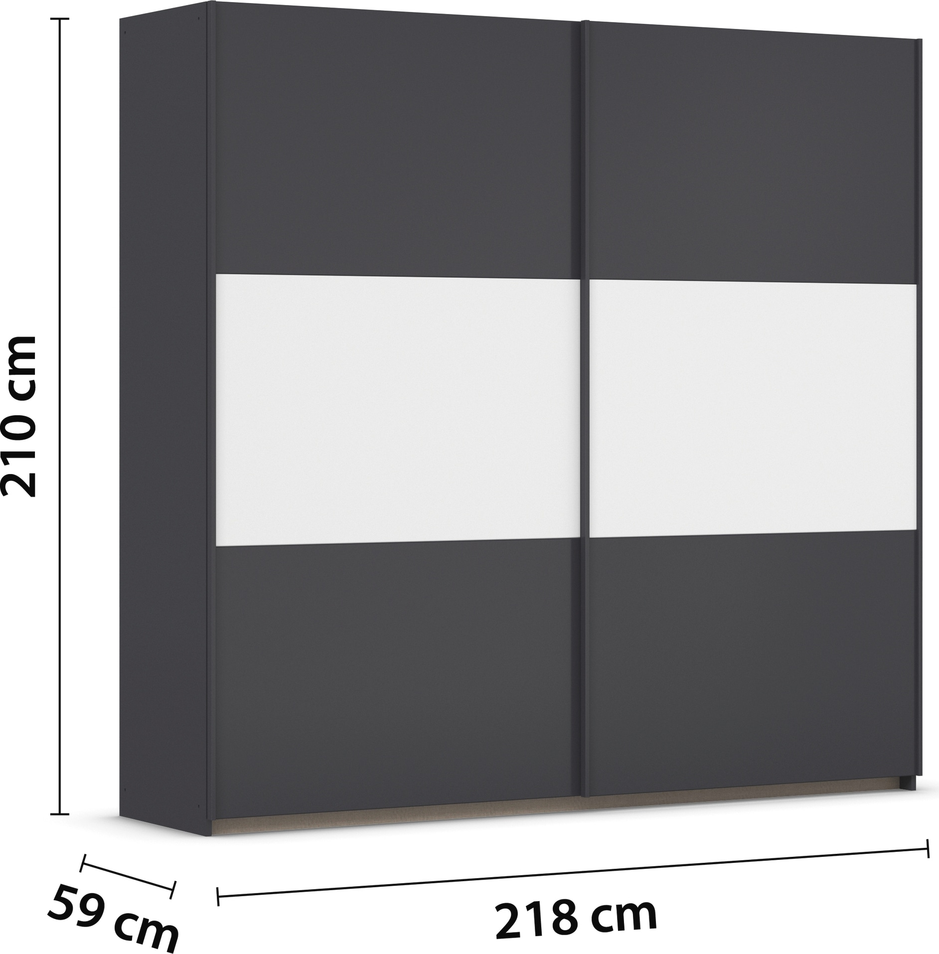 rauch Schwebetürenschrank »Kleiderschrank Schrank Garderobe Garderobenschrank Wäscheschrank NEO«, (in 3 verschiedenen Ausstattungen BASIC/CLASSIC/PREMIUM), mit großzügigem Stauraum und vielfältigen Farbkombinationen