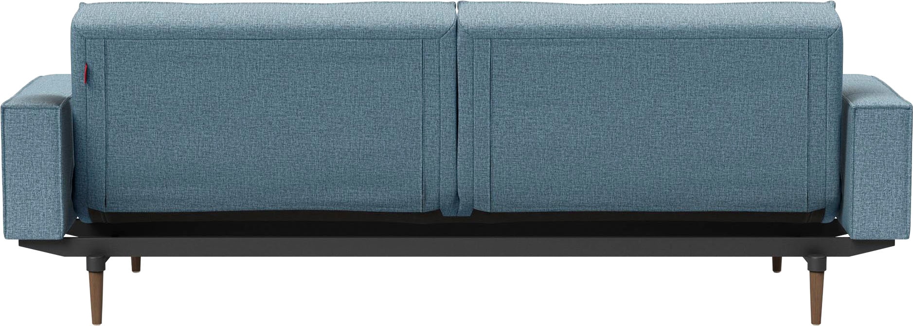 INNOVATION LIVING ™ Sofa »Splitback«, mit Armlehne und dunklen Styletto Beinen, in skandinavischen Design