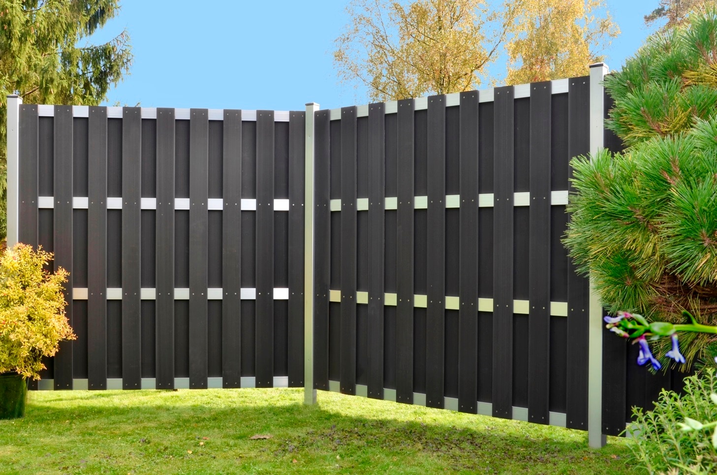 Tetzner & Jentzsch Bohlenzaun »Jackson 3«, 5 Elemente, LxH: 942x180 cm