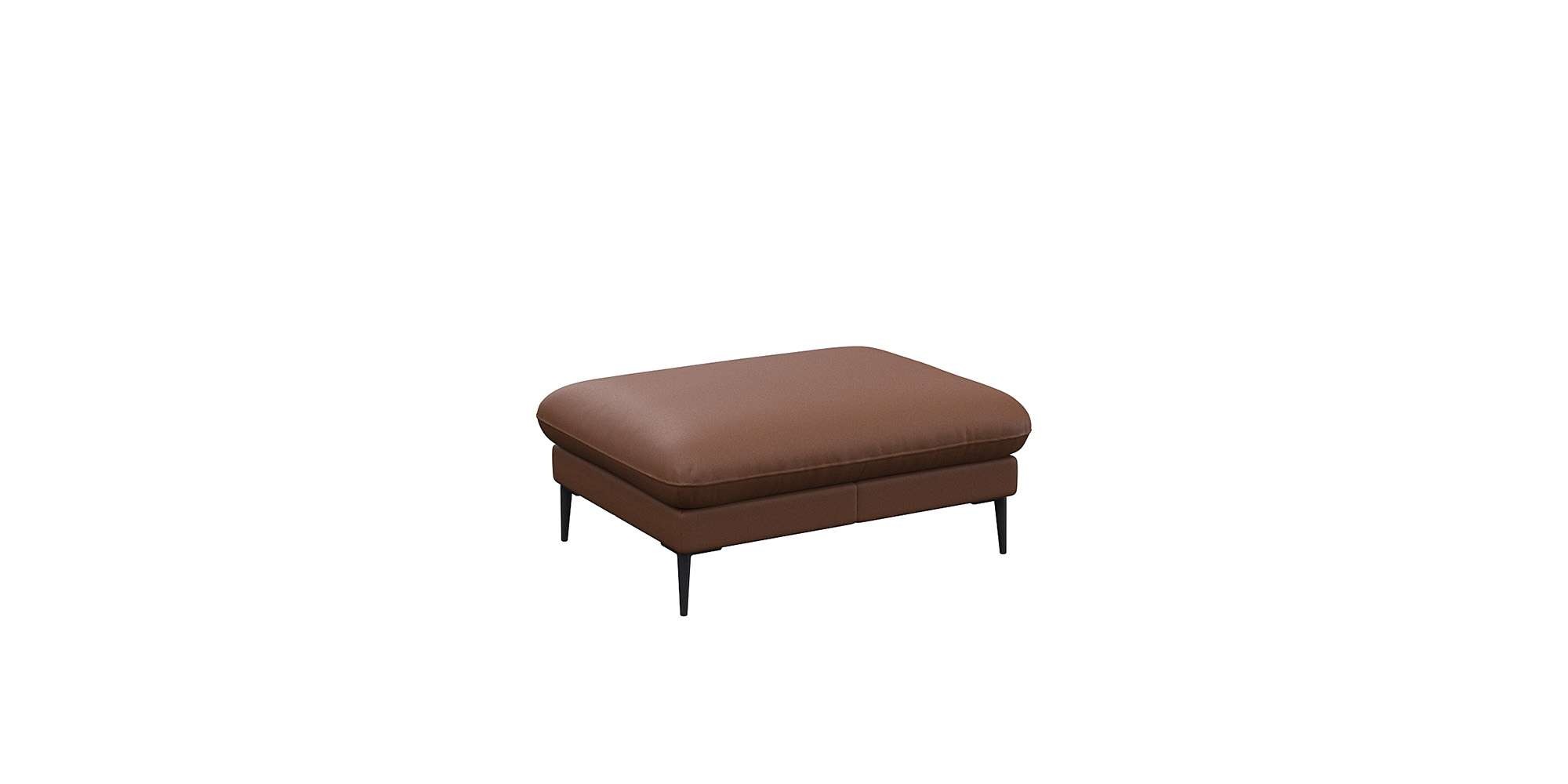 FLEXLUX Pouf »Salino, Fußhocker, Sitzhocker, Polsterhocker,«, Kaltschaum & Stahl-Wellen, Füsse Schwarz