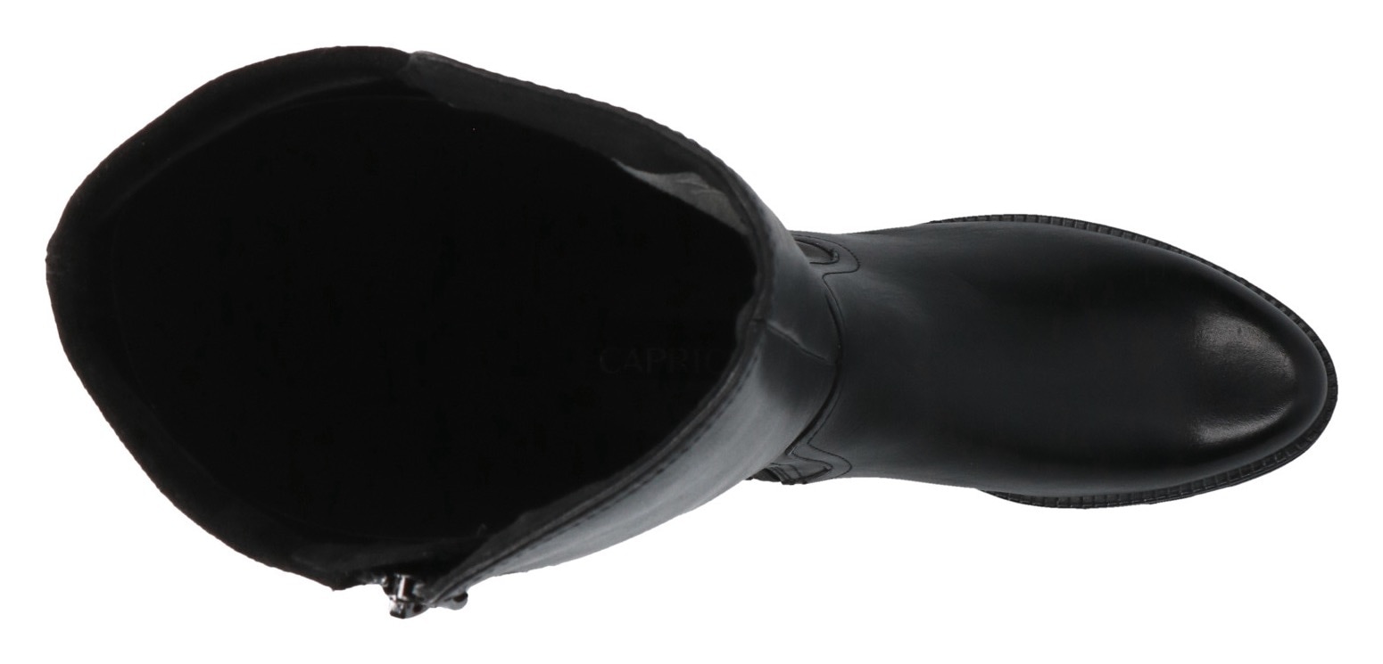 Caprice Stiefel, Blockabsatz, Langschaftstiefel, Businessstiefel mit Reißverschluss
