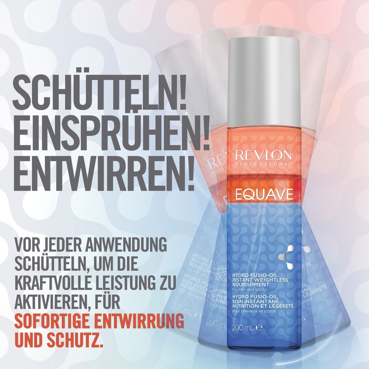 REVLON PROFESSIONAL Haarspülung »Leave-in Pflege Equave 3 Phasen Hydro Fusio-Oil Instant Conditioner«, Haar & Körper 200 ml