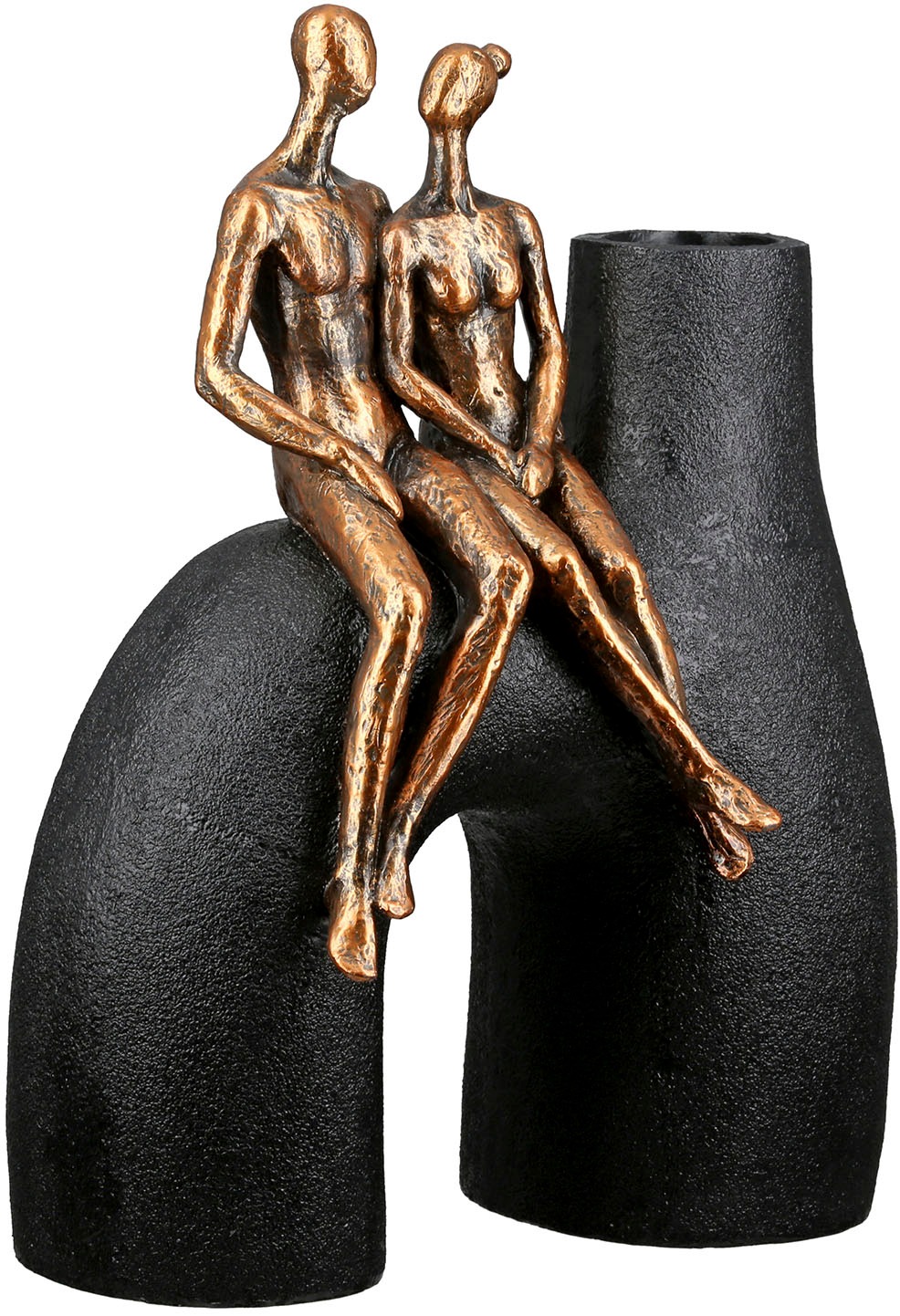 Casablanca by Gilde Tischvase »Vase Mann; Frau Movement schwarz H. 25,5 cm«, (1 St.)
