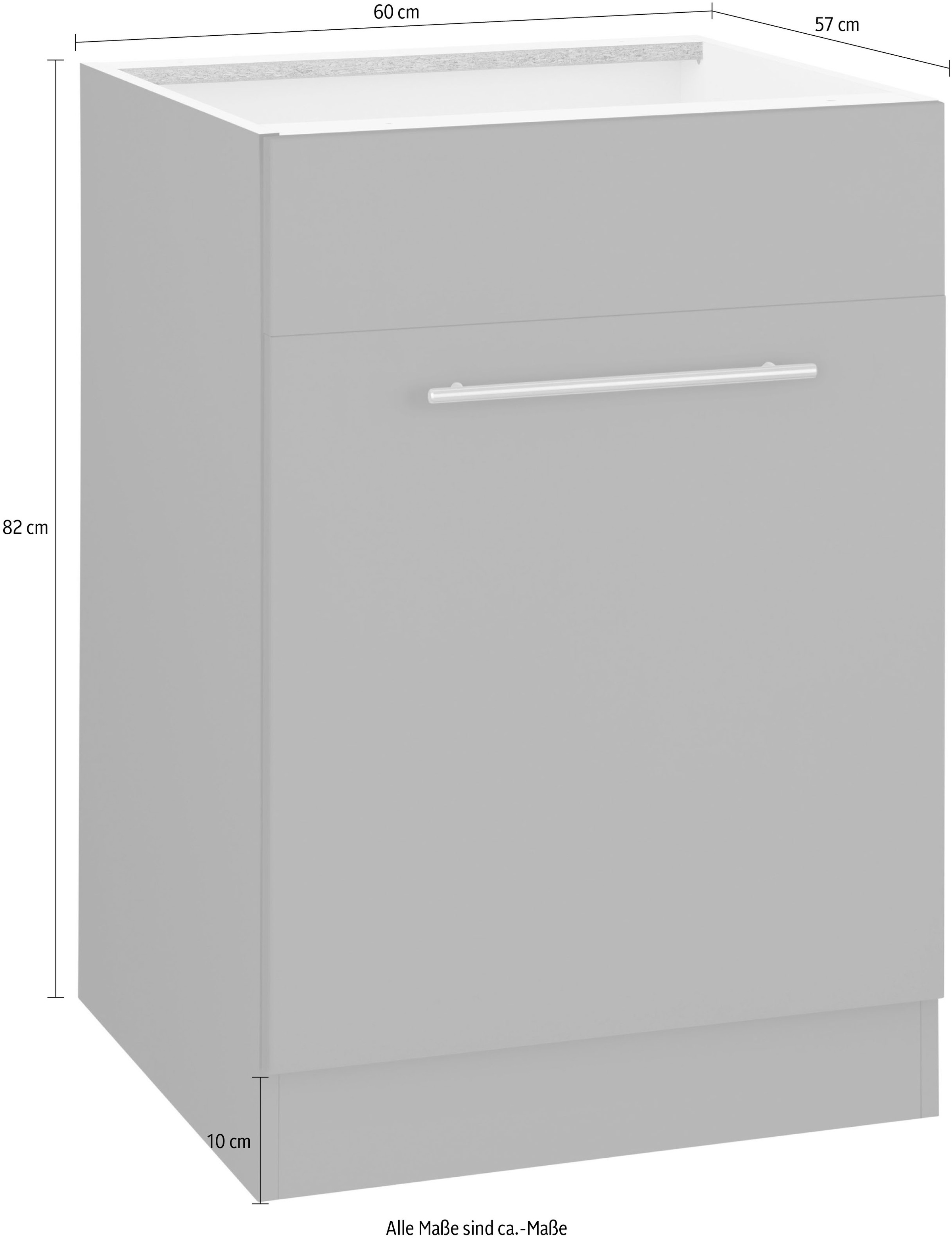 wiho Küchen Spülenschrank »Unna«, 60 cm breit, ohne Arbeitsplatte