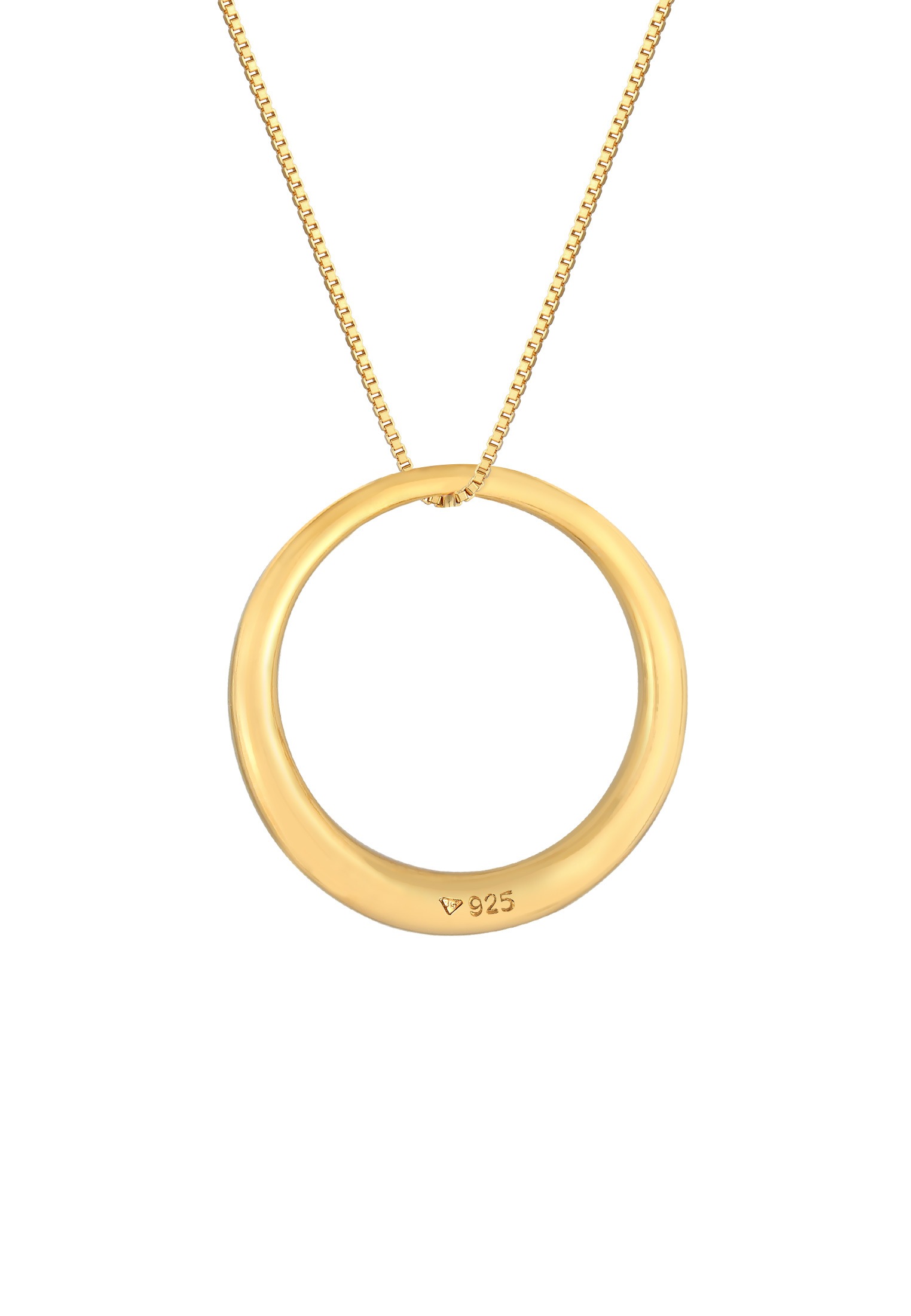 Elli Lange Kette »Halskette Kreis Rund Geo Anhänger 925 Silber«