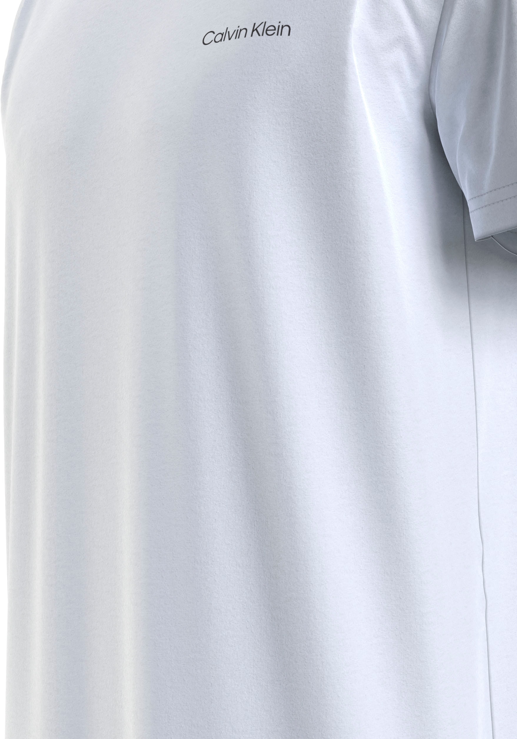 Calvin Klein T-Shirt »Micro Logo«, aus dickem Winterjersey, mit Logoprint