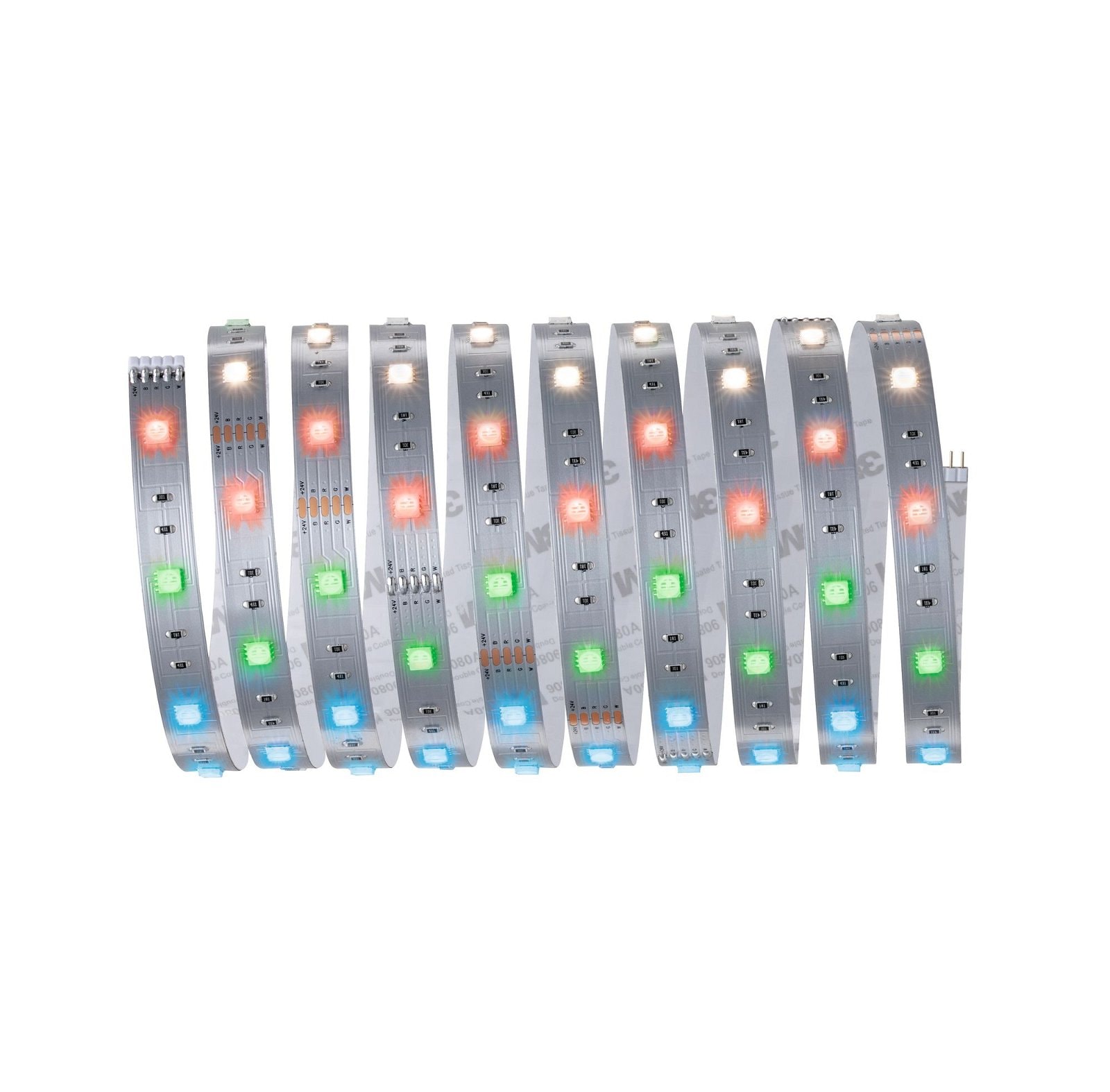 Paulmann LED-Streifen »MaxLED 250 Basisset 3m RGBW IP20 3000K 20W 230/24V 24VA Silber«, 1 St.-flammig