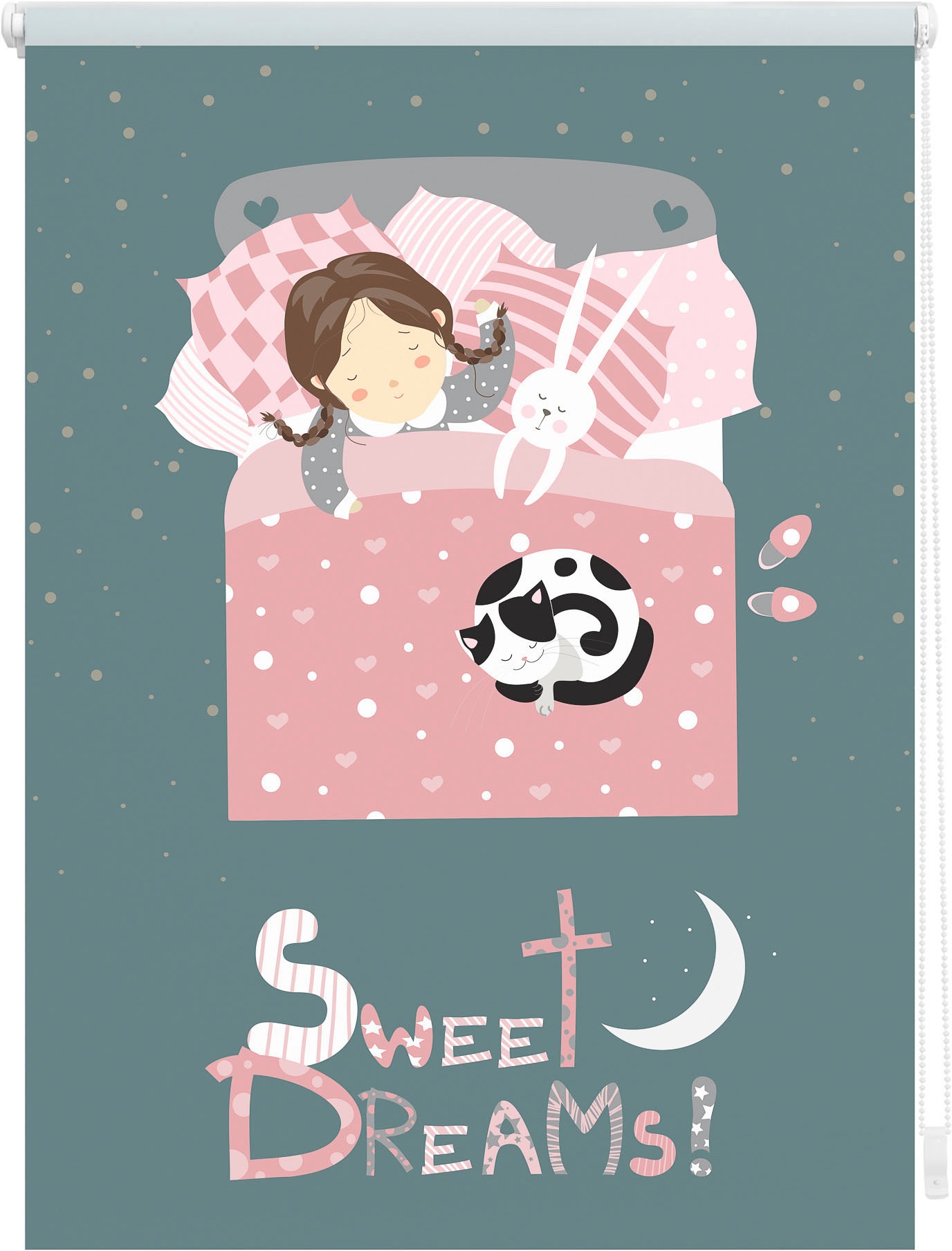 LICHTBLICK ORIGINAL Seitenzugrollo »Klemmfix Digital Sweet Dreams«, verdunkelnd,... kaufen