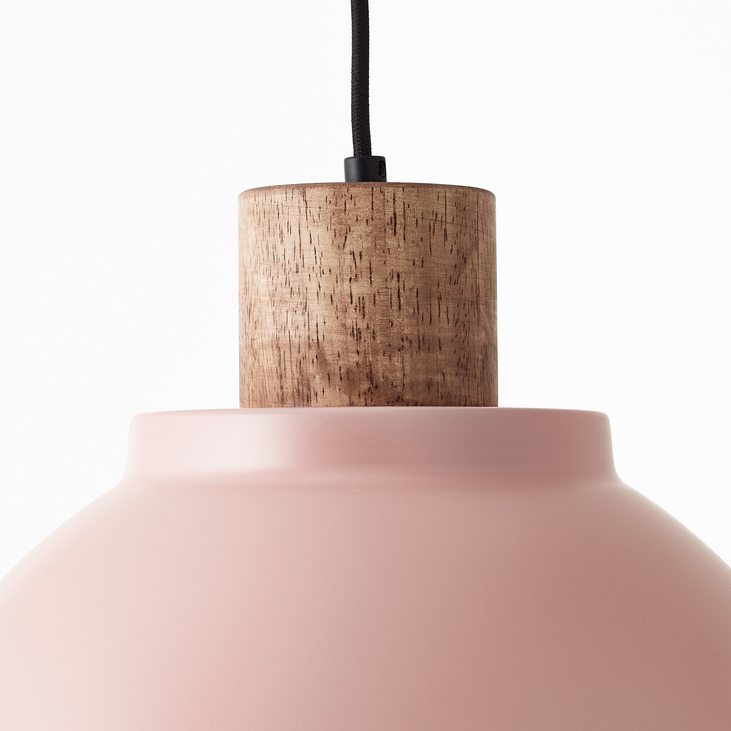 Brilliant Pendelleuchte »Erena«, 1 flammig, Leuchtmittel E27 | ohne Leuchtmittel, Höhe 120 cm, Ø 38 cm, E27, kürzbar, Metall/Holz