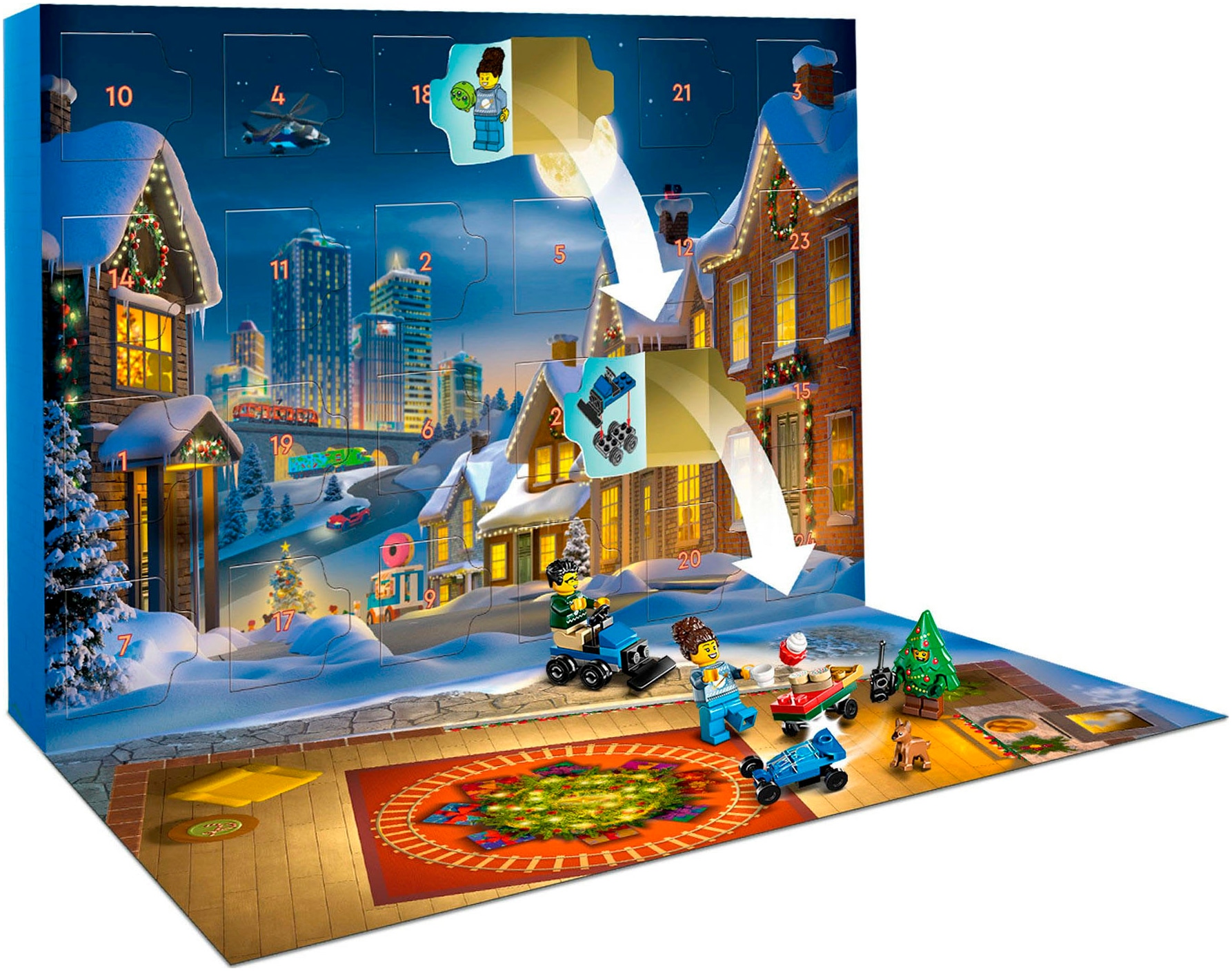 LEGO® Spielzeug-Adventskalender »Spielbausteine, (60475), LEGO City« ab 5 Jahren Made in Europe