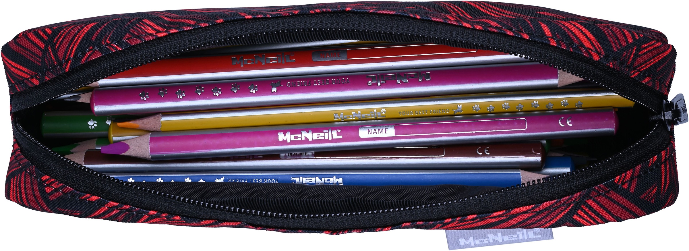 McNeill Schulranzen »Primo, inkl. Etui, Turnbeutel,« Reflektierende Streifen auf den Schultergurten;Retroreflektierende Flächen
