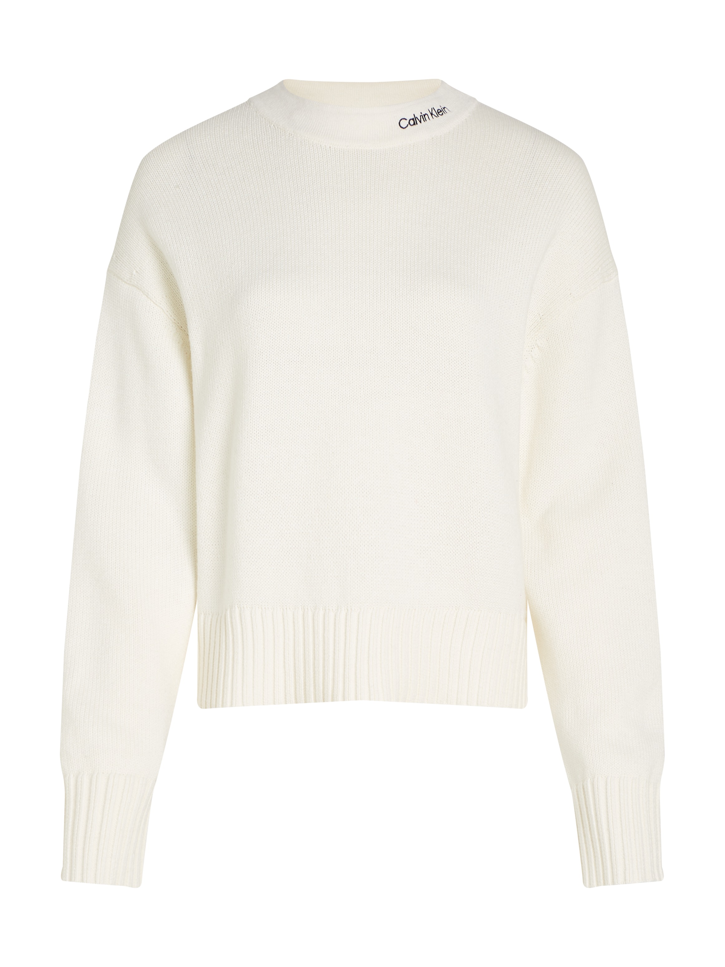Calvin Klein Jeans Strickpullover »LOGO EMBRO SWEATER«, mit Logostickerei