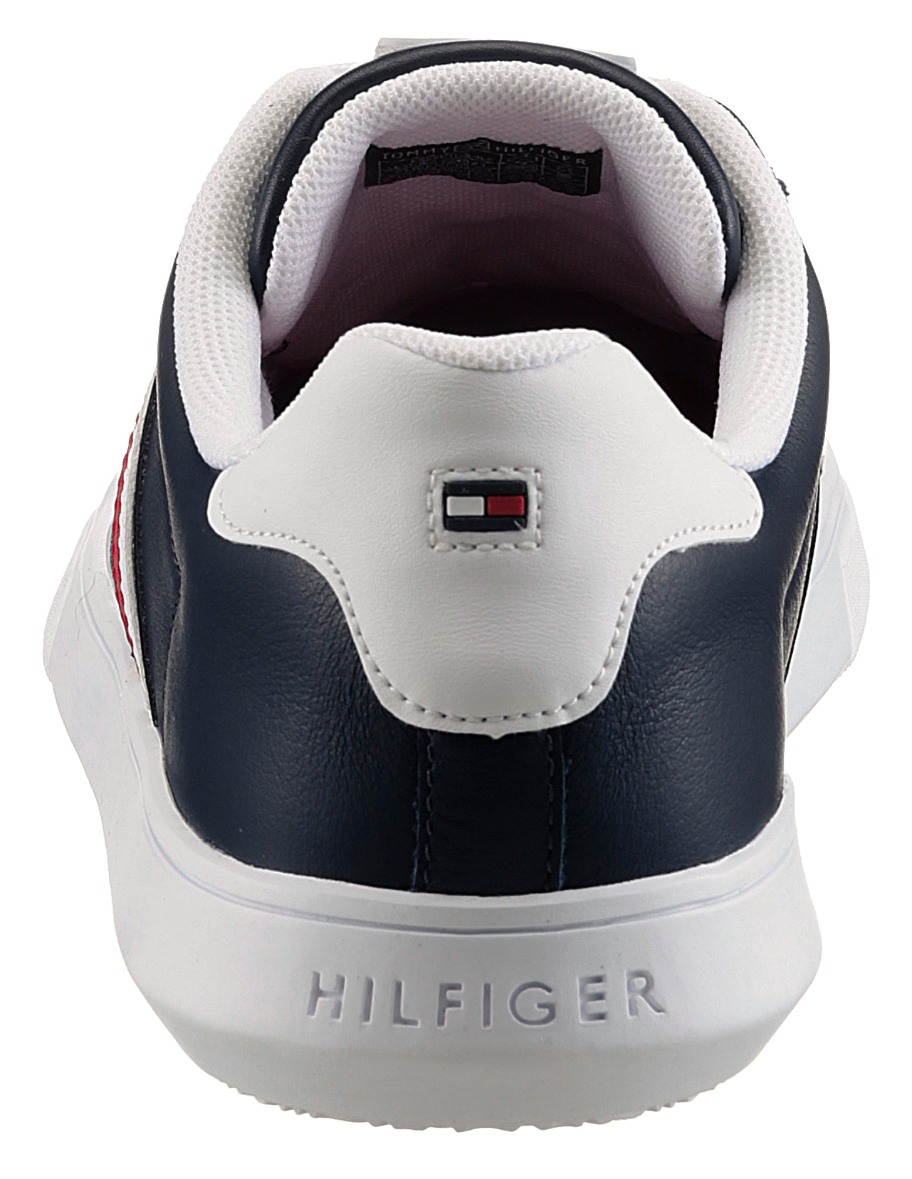 Tommy Hilfiger Sneaker »ESSENTIAL LEATHER CUPSOLE«, mit typischen Streifen, Freizeitschuh, Halbschuh, Schnürschuh