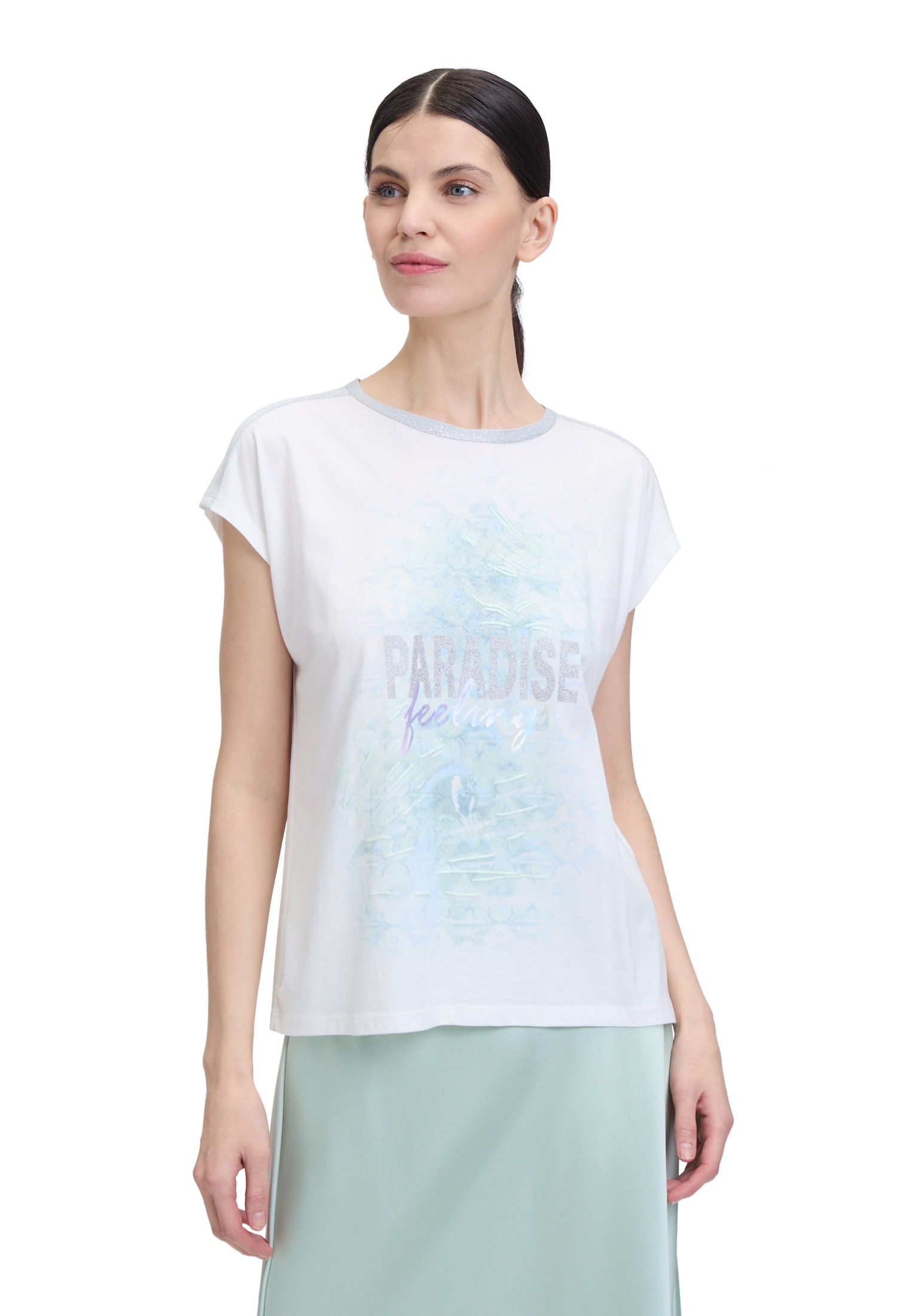 Cartoon Kurzarmshirt »Rundhals-Shirt mit Placement«