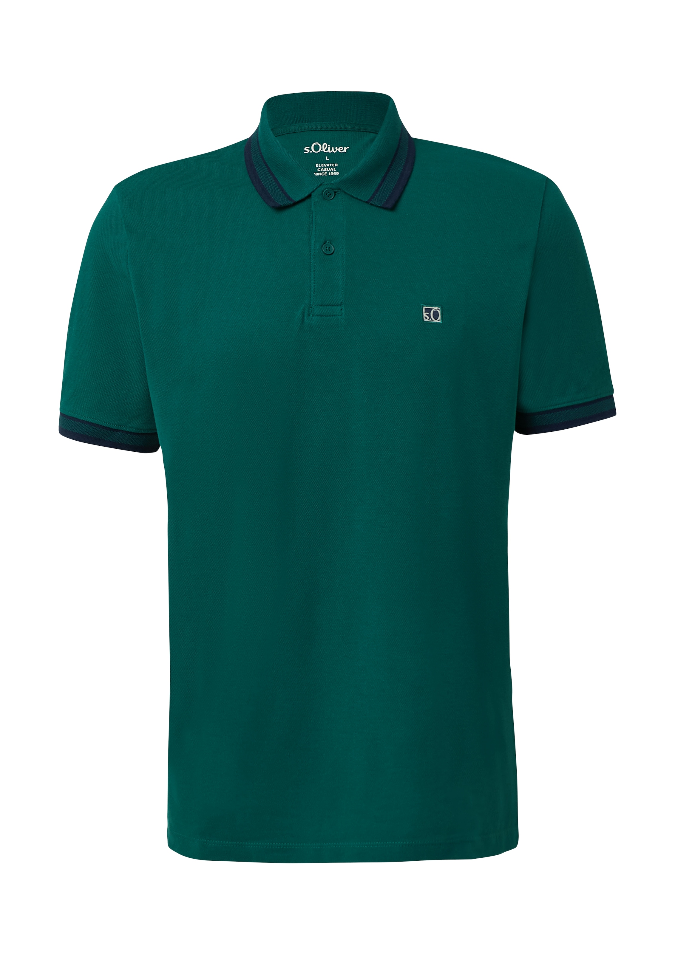 s.Oliver Poloshirt, mit Logo Stickerei
