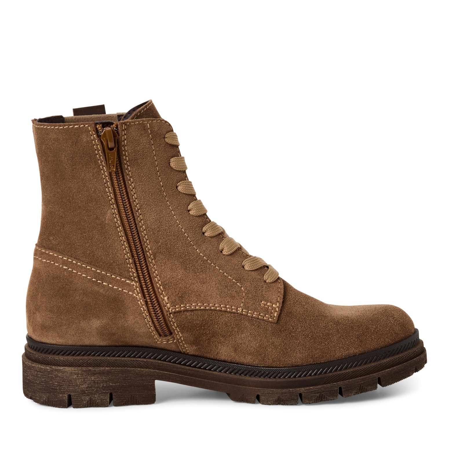 Tamaris Schnürstiefelette  , Blockabsatz, Schnürboots mit modischen Ziernähten