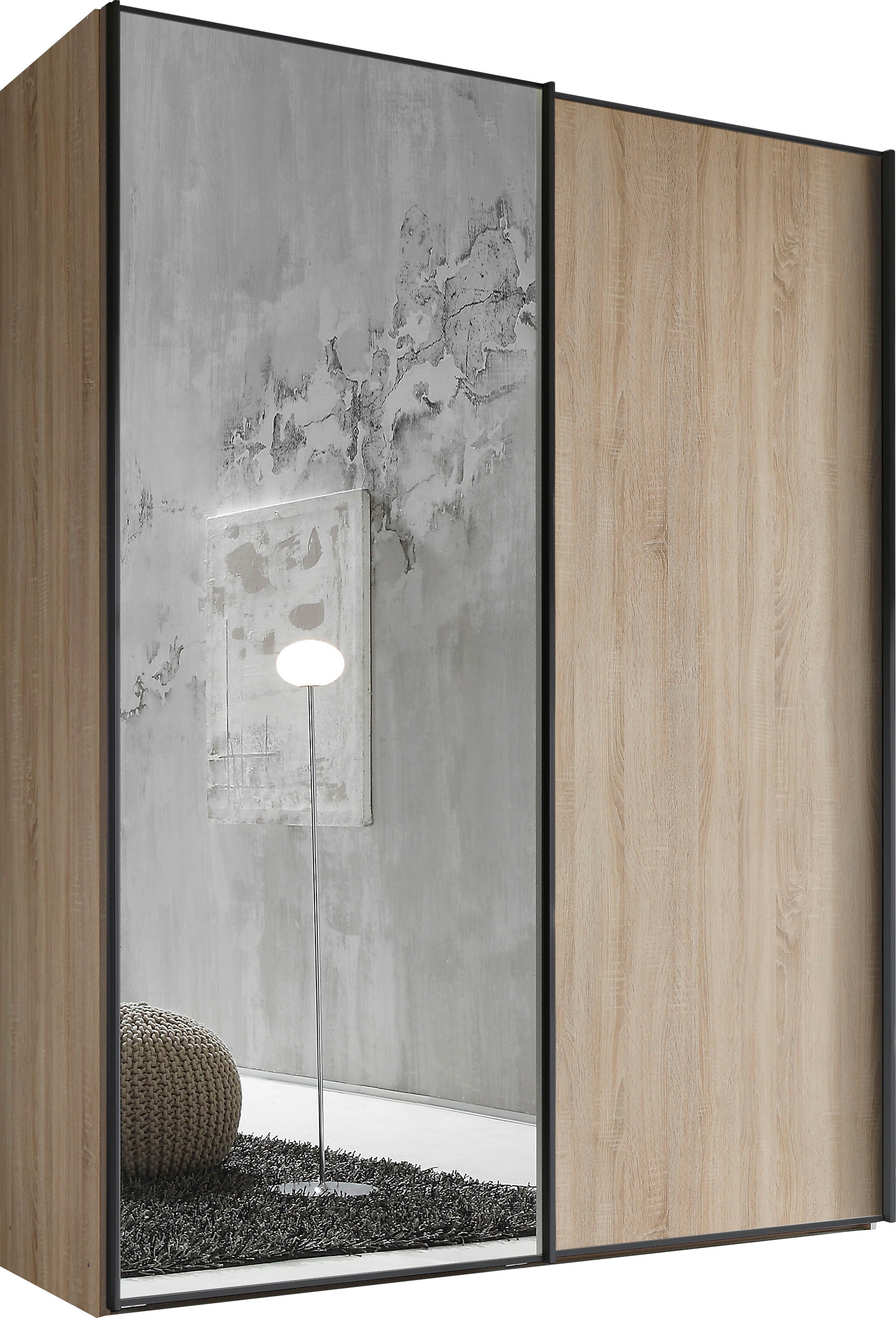 STAUD Schwebetürenschrank »Sinfonie Plus, edles Design in hochwertiger Qualität, Made in Germany« Mit Spiegeltüre und vier verschiedenen Ausstattungsvarianten