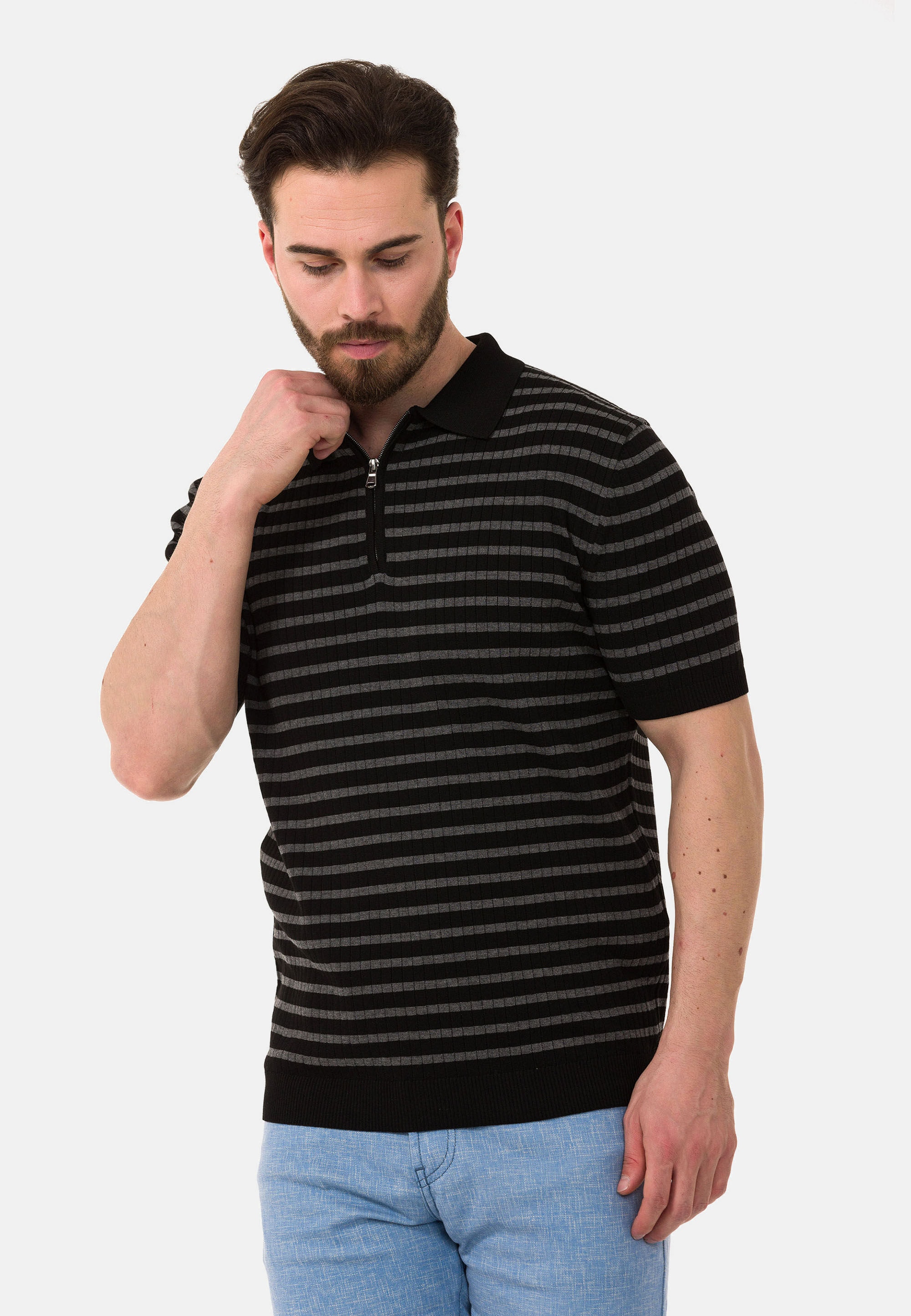 Cipo & Baxx T-Shirt »CT751« gerade geschnitten
