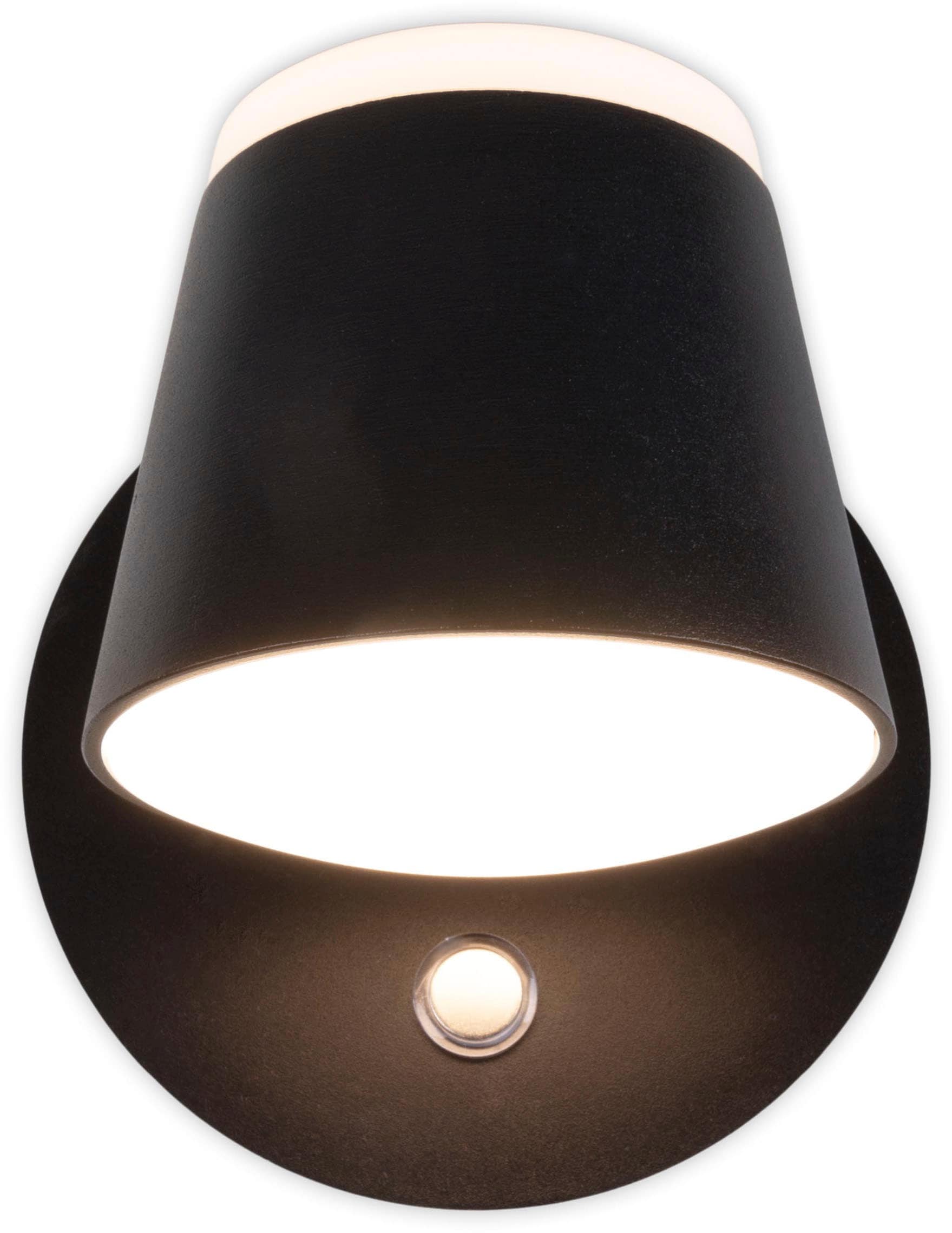 näve LED Wandleuchte »Tondo« LED-Modul 1 Stk. Warmweiß magnetisch, Akku Aufladung per USB-C Kabel, dimmbar per touch, Memory