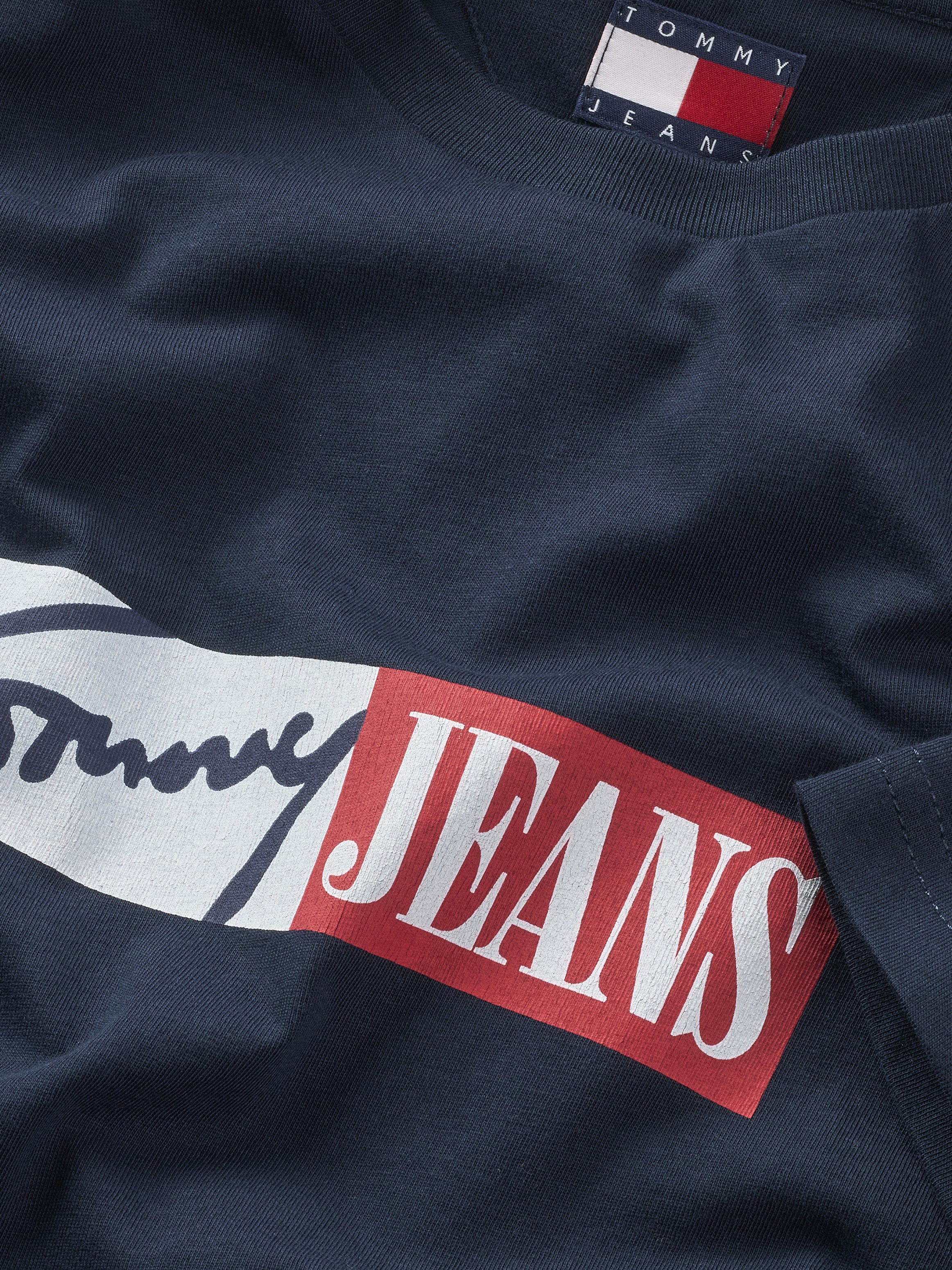 Tommy Jeans Plus Rundhalsshirt »TJM SLIM ENTRY GRAPHIC TEE EXT«, in Großen Größen