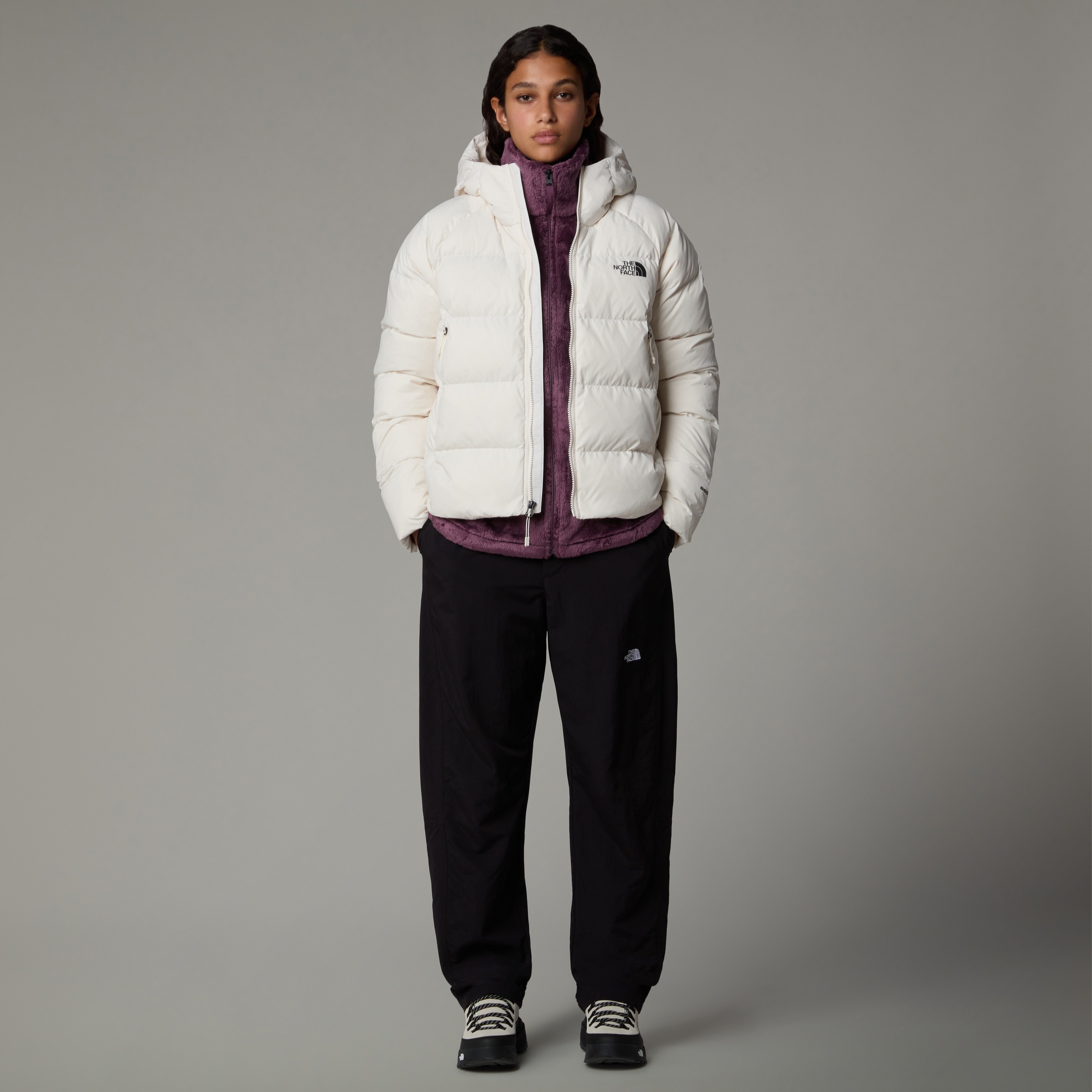 The North Face Daunenjacke »W HYALITE DOWN HOODIE - EU«, (1 St.), mit Kapuze, Winterjacke mit Logodruck