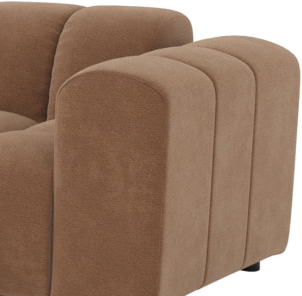 COTTA Ecksofa »Rocco L-Form, B: 248 cm, modernes Bubble-Sofa, großzügiger Sitzkomfort« Wohnlandschaft-Charakter, frei stellbar, modernes Design
