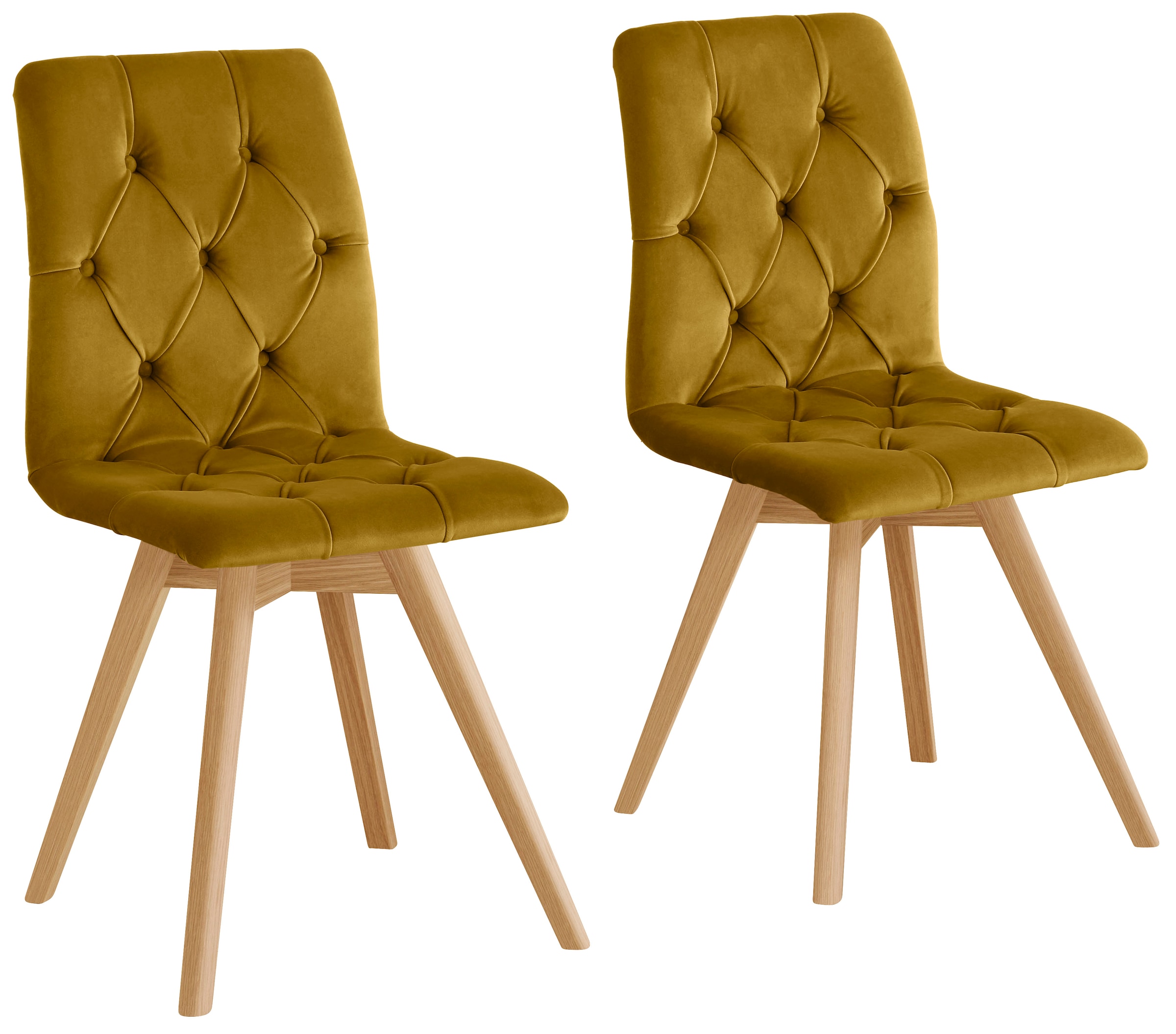 OTTO home Esszimmerstuhl »Rania« (Set) 2 Stk.im 2er/4er/6er Set, Massivholzbeinen