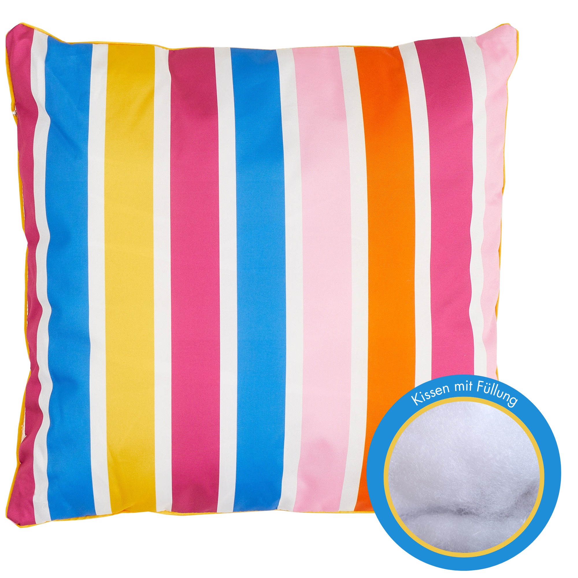 Andiamo Dekokissen »Helia, Kissenhülle mit Füllung« Sofakissen, modernes Design, eckig, 40x40, Outdoor geeignet