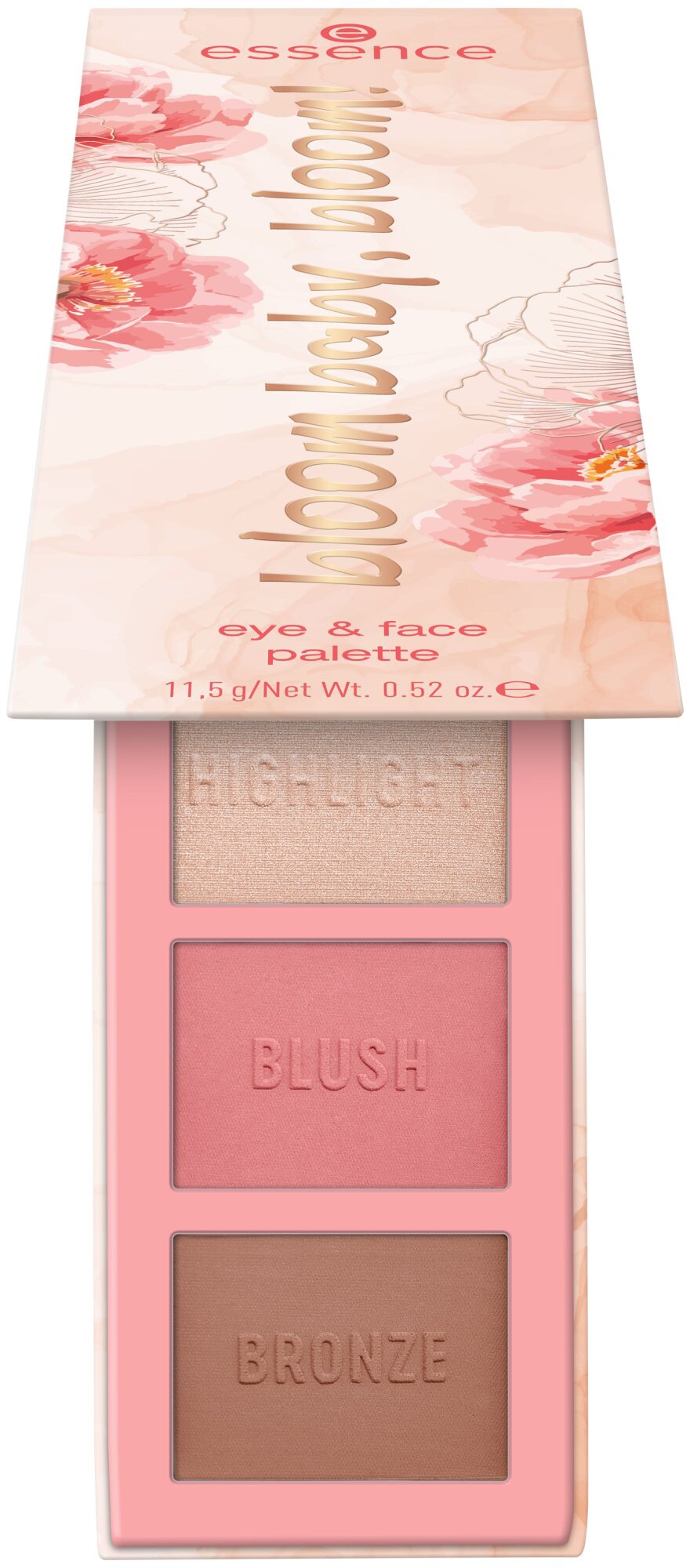 Essence Lidschatten-Palette »bloom baby, bloom! eye & face palette«, mit integrietem Spiegel