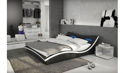 SalesFever Polsterbett, mit LED-Beleuchtung im Kopfteil, Design Bett in moderner Optik kaufen