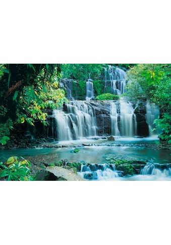 Komar Fototapete »Pura Kaunui Falls«, bedruckt-Wald-geblümt, ausgezeichnet lichtbeständig kaufen