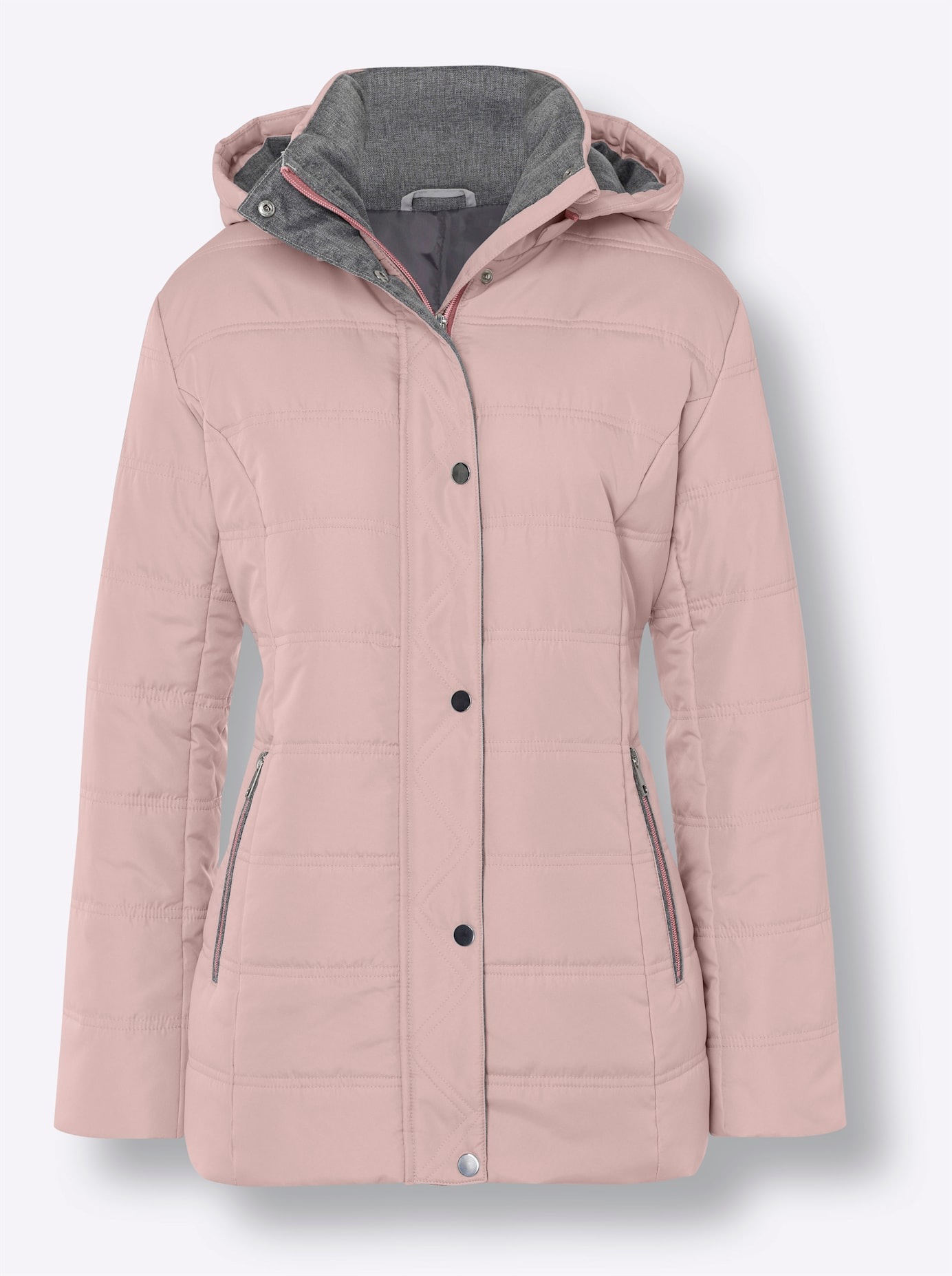 Classic Basics Steppjacke, mit Kapuze