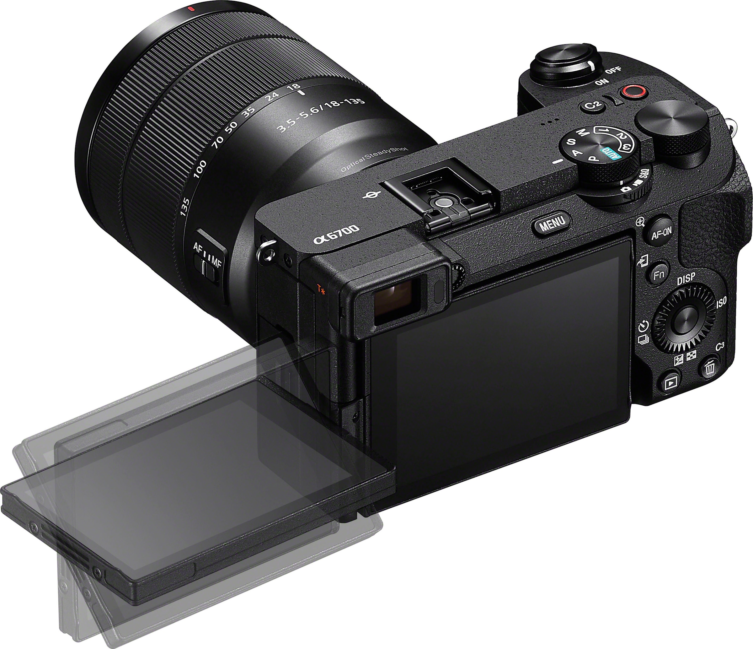 Sony Systemkamera »Alpha ILCE-6700 + 18–135-mm-Objektiv«, 18–135-mm SEL-18135,  26 MP, Bluetooth-WLAN bei