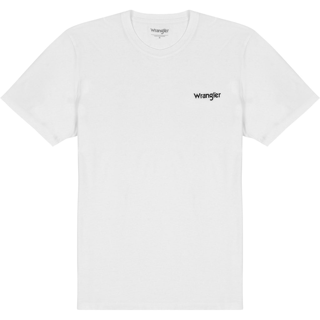 Wrangler T-Shirt »Sign Off«, (Set, 2 tlg., 2er-Pack)