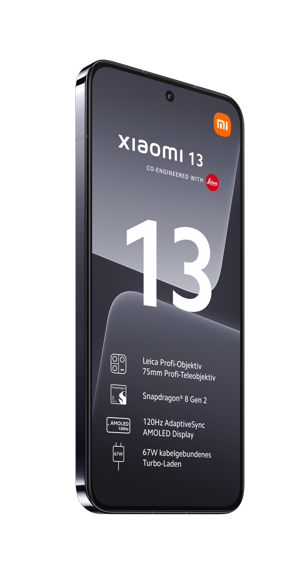 Xiaomi Smartphone »13 8GB+256GB«, Schwarz, 16,15 cm/6,36 Zoll, 256 GB  Speicherplatz, 54 MP Kamera ➥ 3 Jahre XXL Garantie | UNIVERSAL