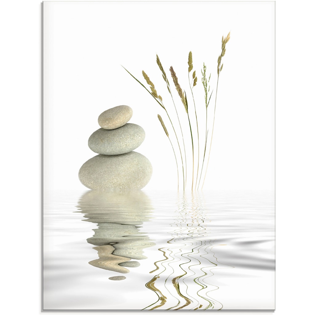 Artland Glasbild »Zen Friede«, Zen, (1 St.)