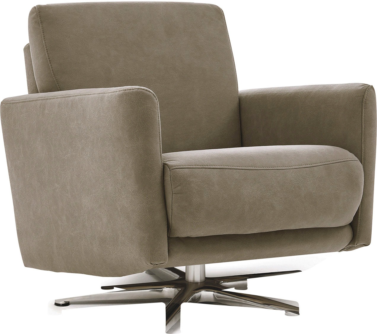 CALIZZA INTERIORS Drehsessel »Lari«, wahlweise mit einsteckbarer Kopfstütze