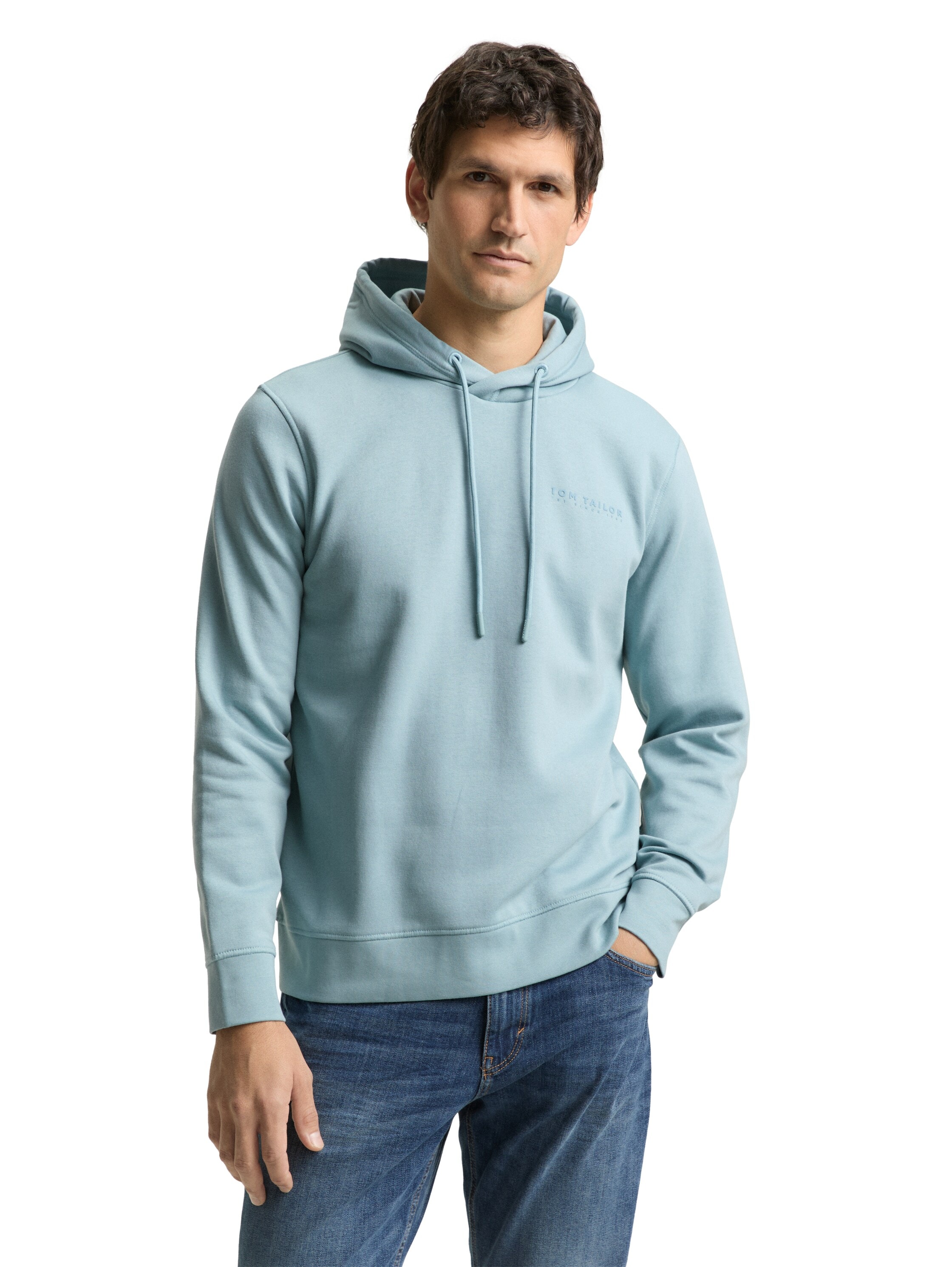 TOM TAILOR Hoodie , mit Logo Stickerei

