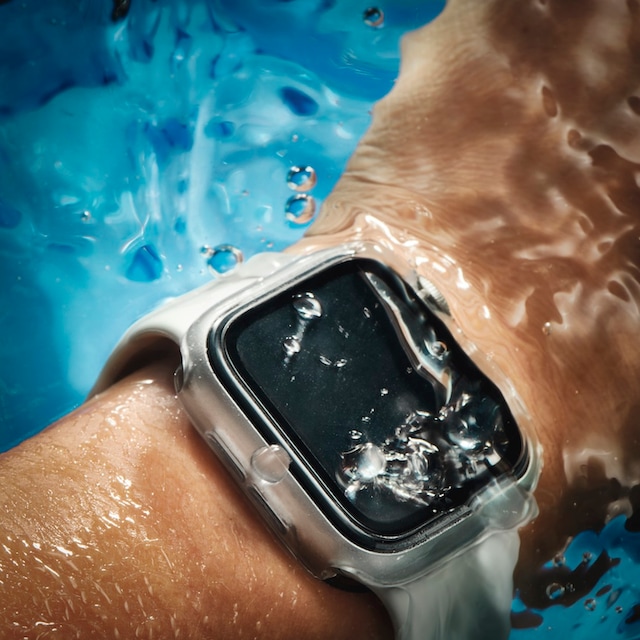 Hama Smartwatch-Hülle »Schutzhülle für Apple Watch 7, Apple Watch 8 und  Apple Watch 9, 45 mm«, elegant, für Sport und Alltag, Rundumschutz,  transparent, robust ➥ 3 Jahre XXL Garantie | UNIVERSAL