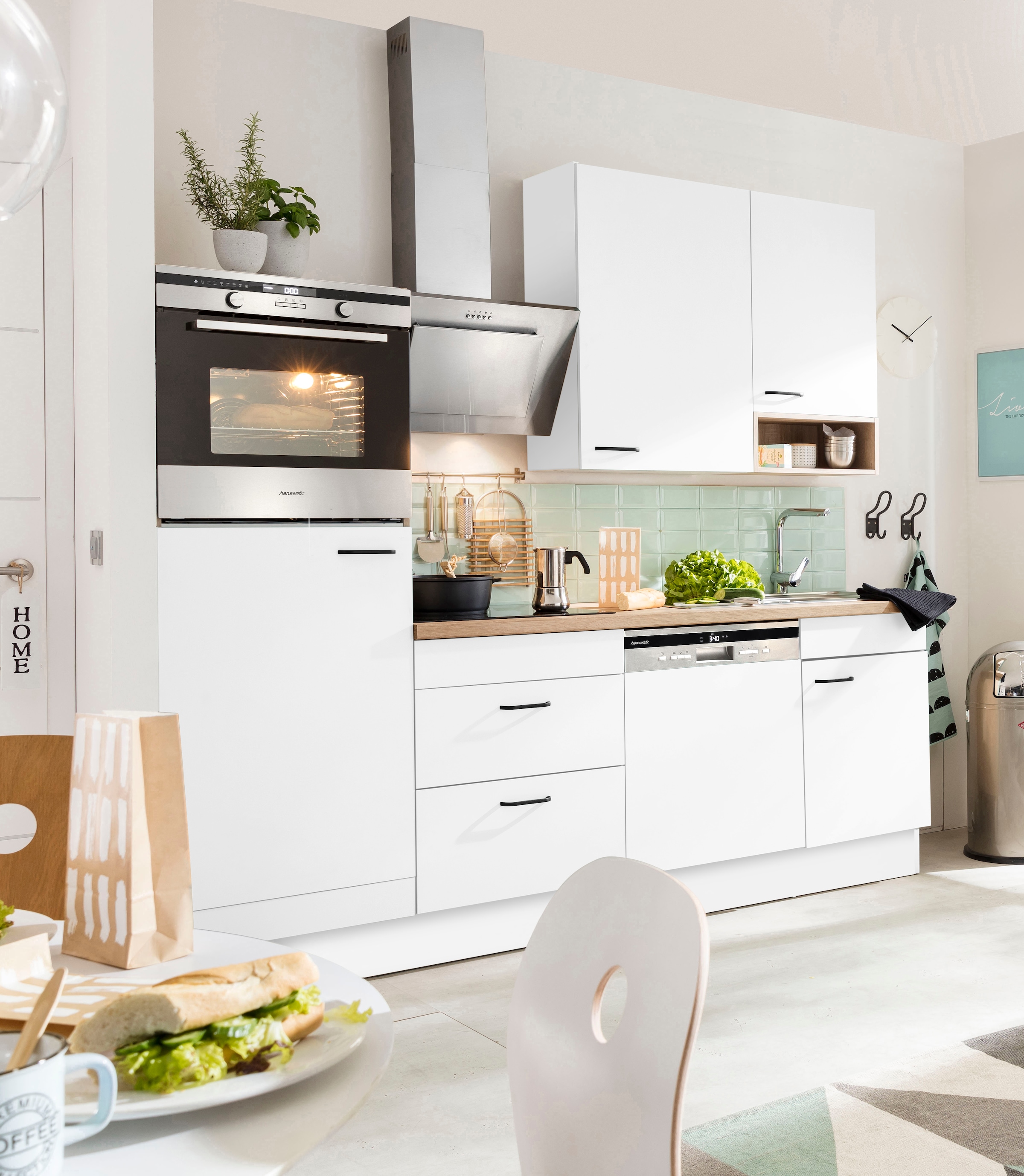 OPTIFIT Küchenzeile »Elga«, Premium-Küche, Soft-Close-Funktion, Breite cm Vollauszügen, großen bequem 230 kaufen