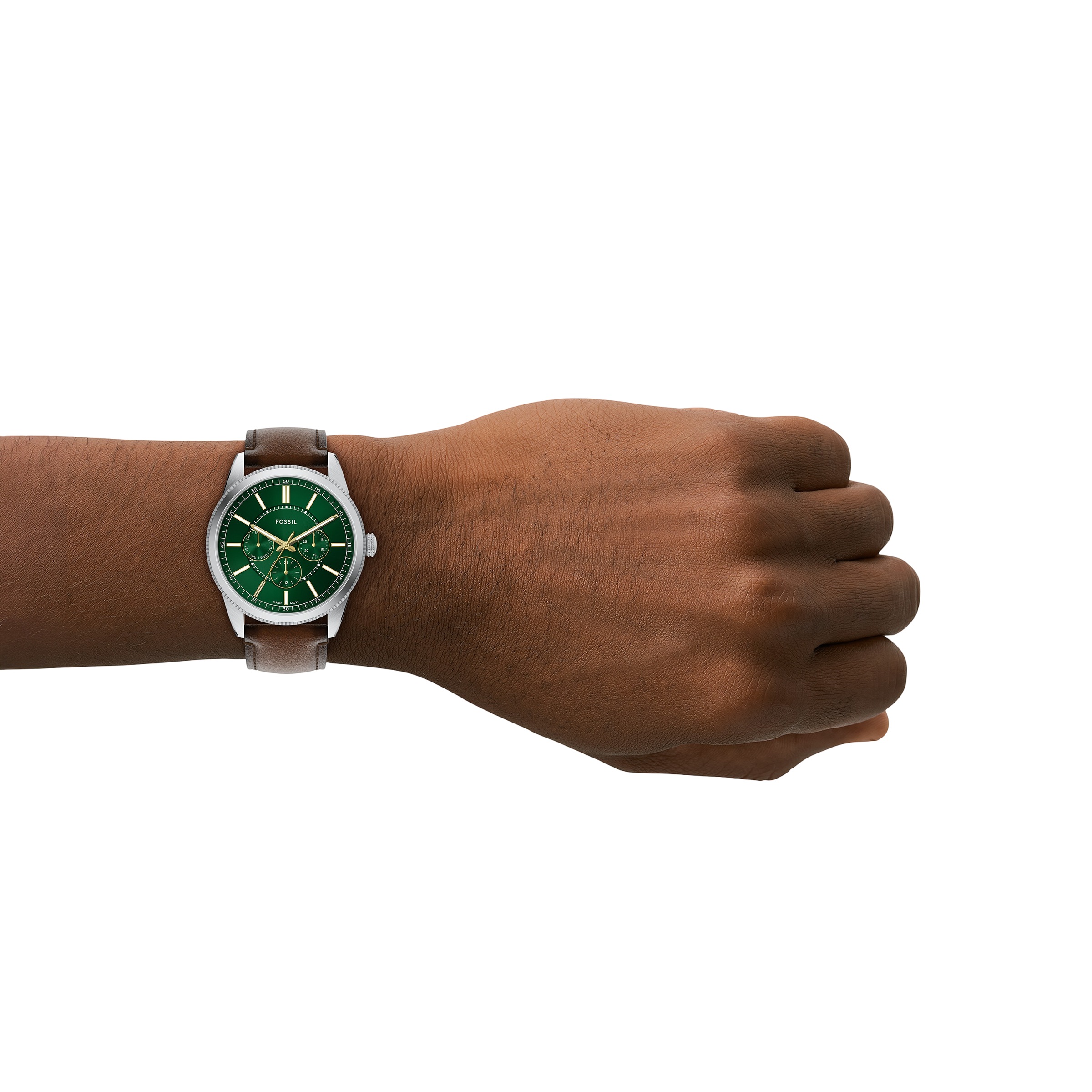 Fossil Quarzuhr »PEARSON«, Armbanduhr, Herrenuhr, Lederarmband, analog, Tag, Wochentag