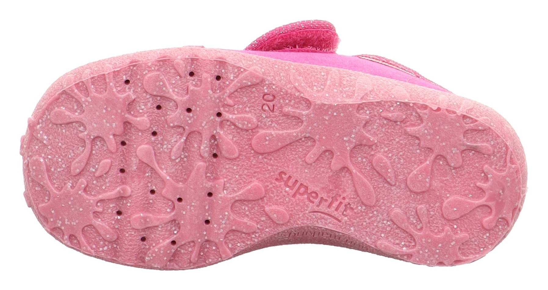 Superfit Hausschuh »SPOTTY , WMS: mittel«  Kindergartenschuh mit Klettverschluss, Größenschablone zum Download