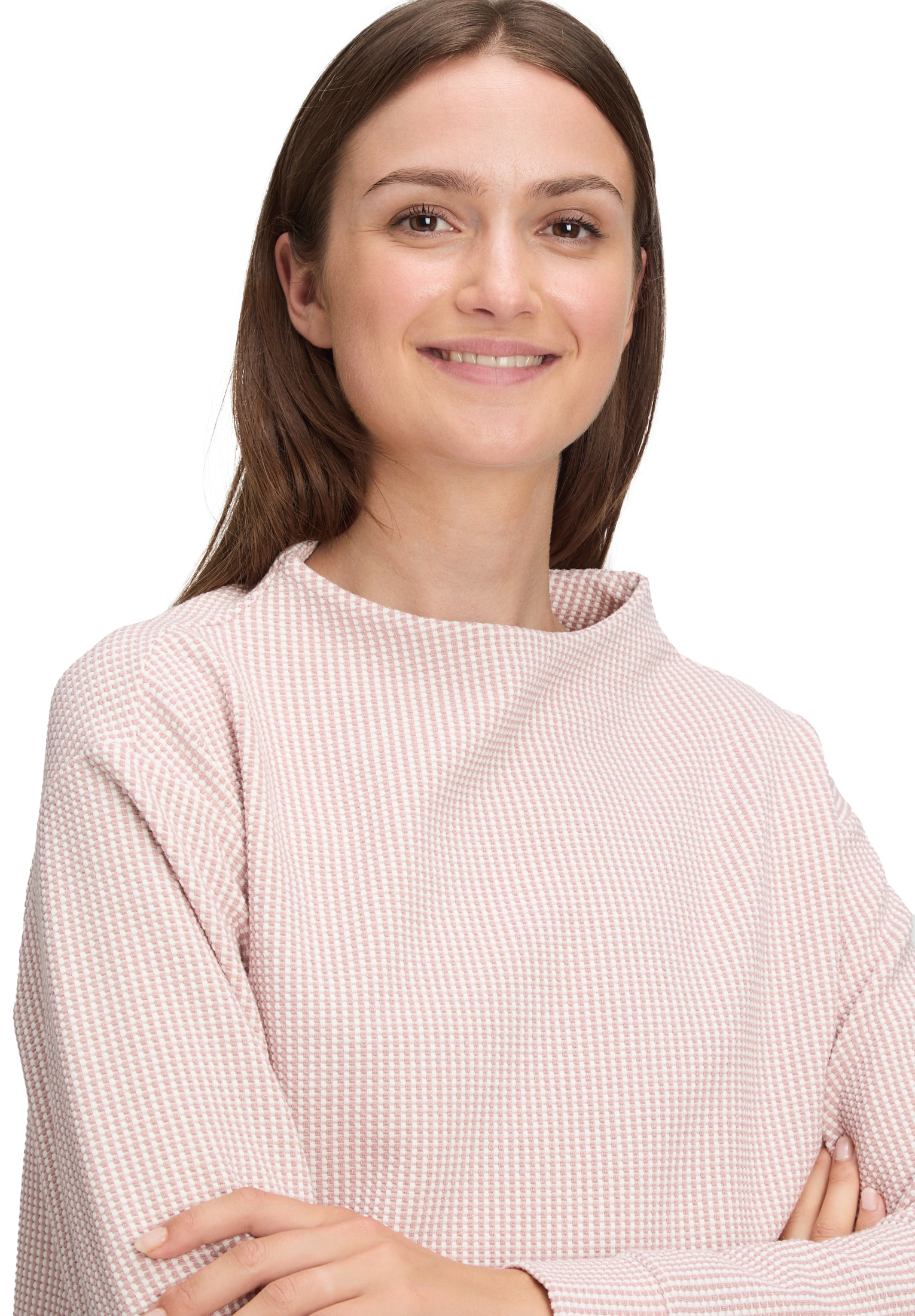 Betty&Co Sweatshirt »Sweatshirt mit Struktur«
