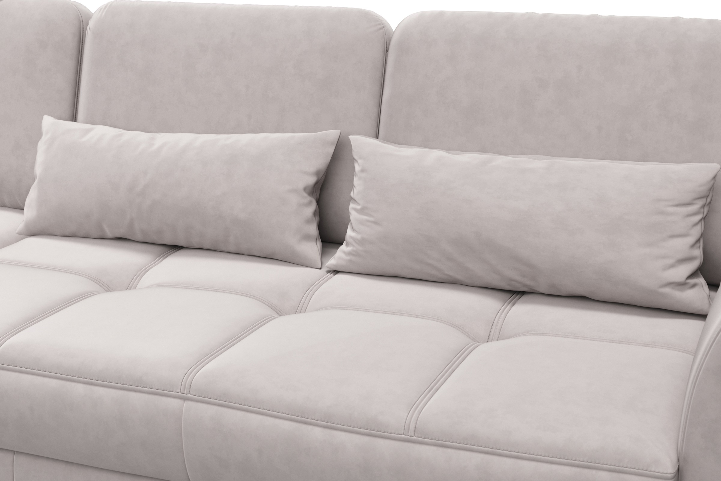 sit&more Ecksofa »Bendigo L-Form« inklusive Sitztiefenverstellung, Bodenfreiheit 12 cm, in 2 Fußfarben