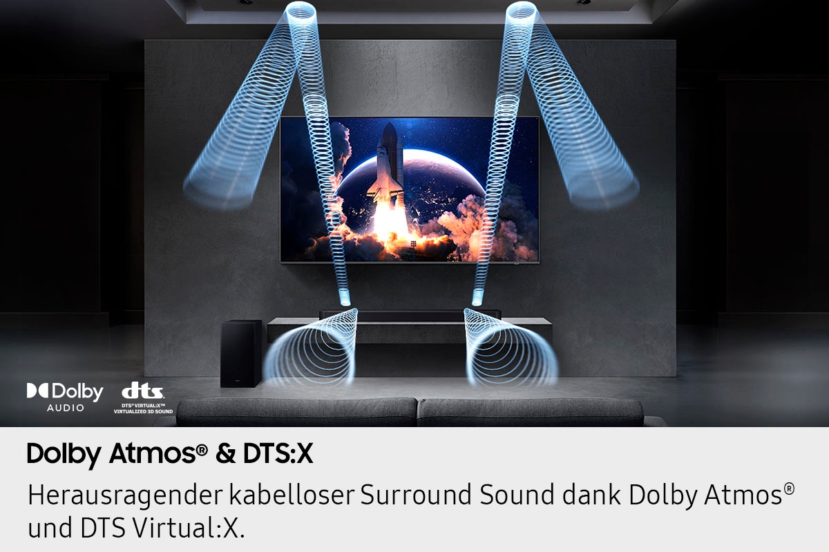 Samsung Soundbar »HW-Q610GF Q-Soundbar«, 3.1.2-Kanal Surround System, Dolby Atmos I DTS:X, Adaptive Sound