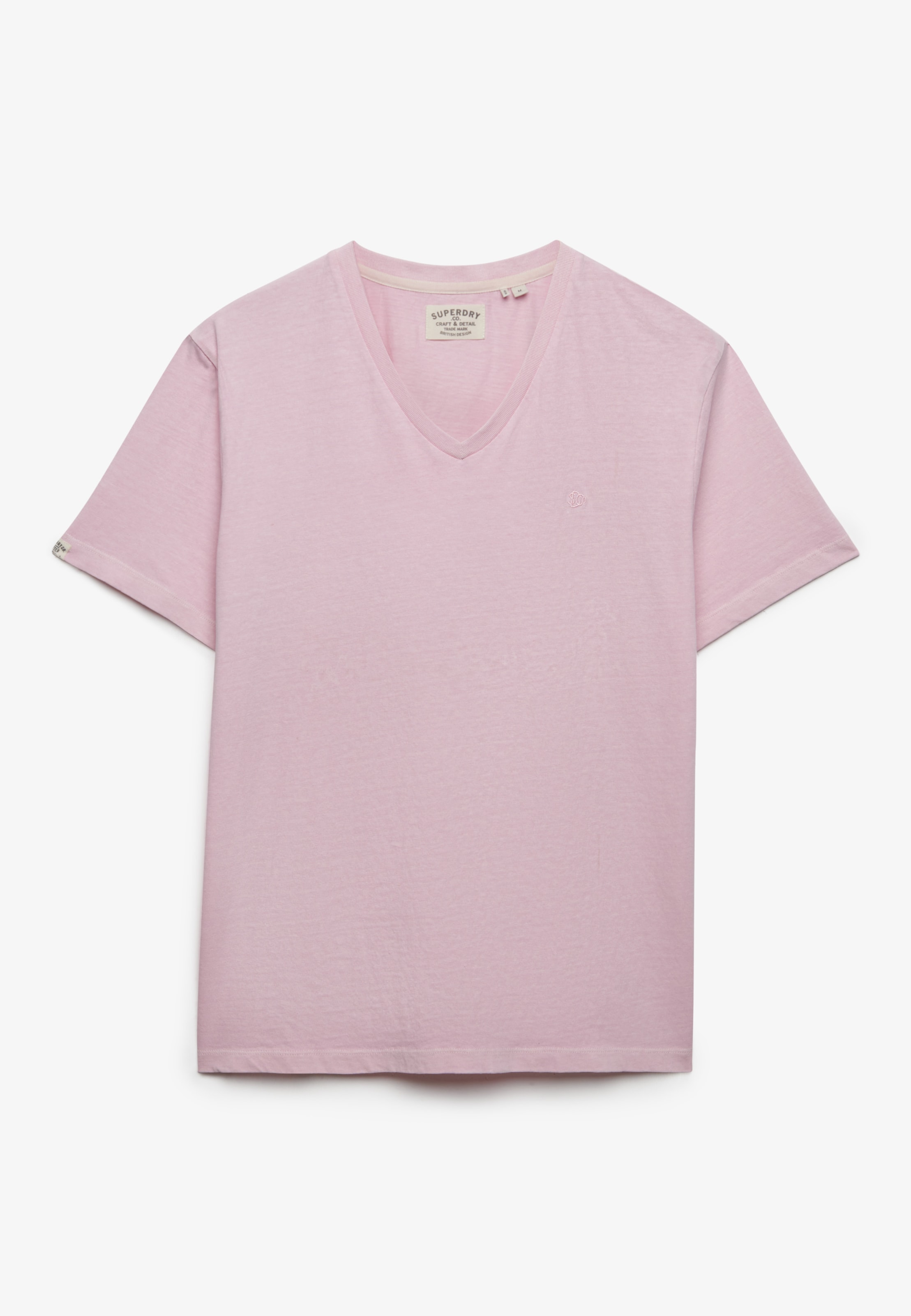 Superdry Rundhalsshirt »CLASSIC COTTON LINEN VEE« aus tollem Baumwoll-Leinen-Mischgewebe