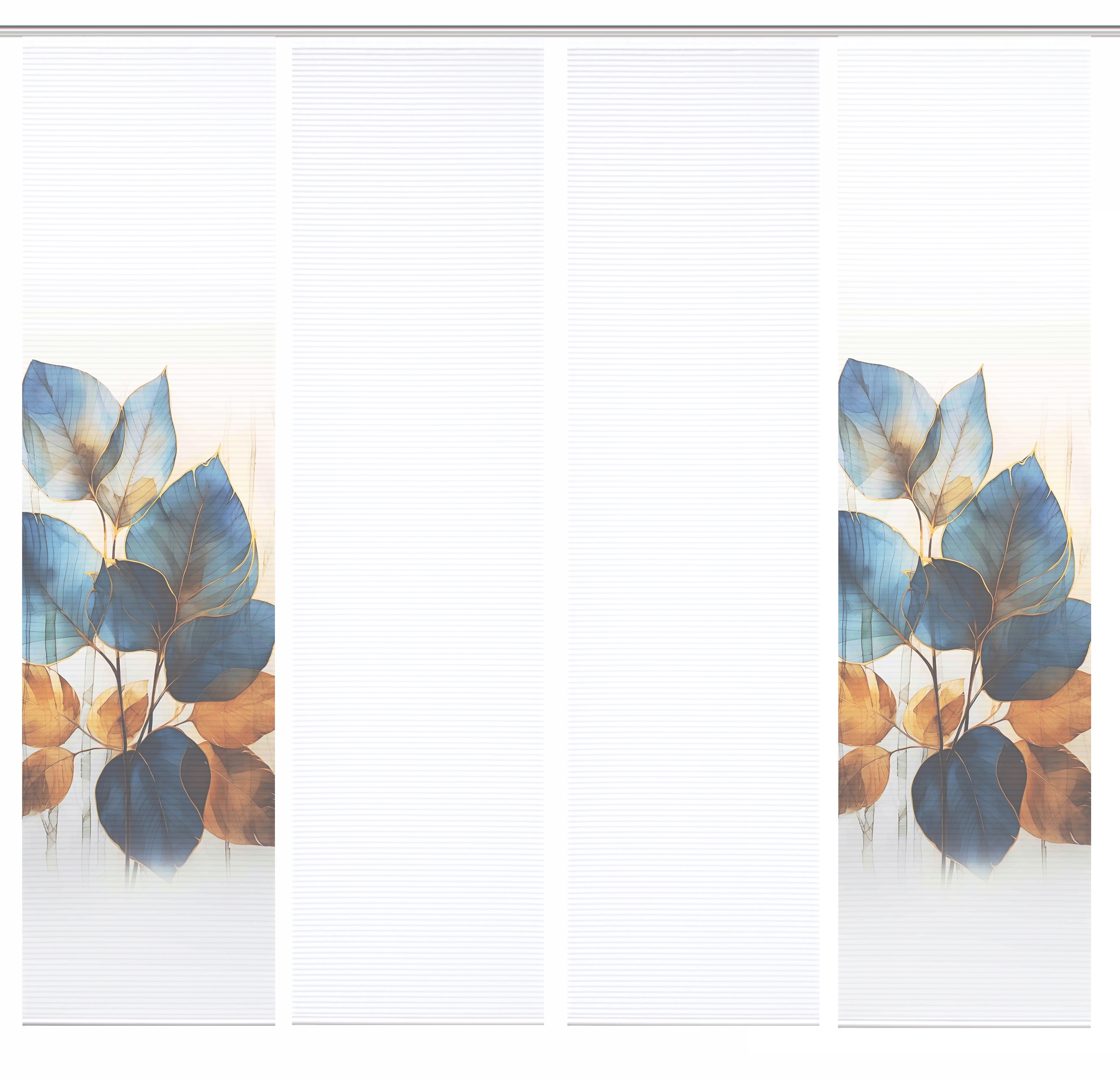 HOME in green Schiebegardine »THALIN« Paneelwagen 4 Stk. tlg. Bambusoptik, SET, recycelt, Digitaldruck