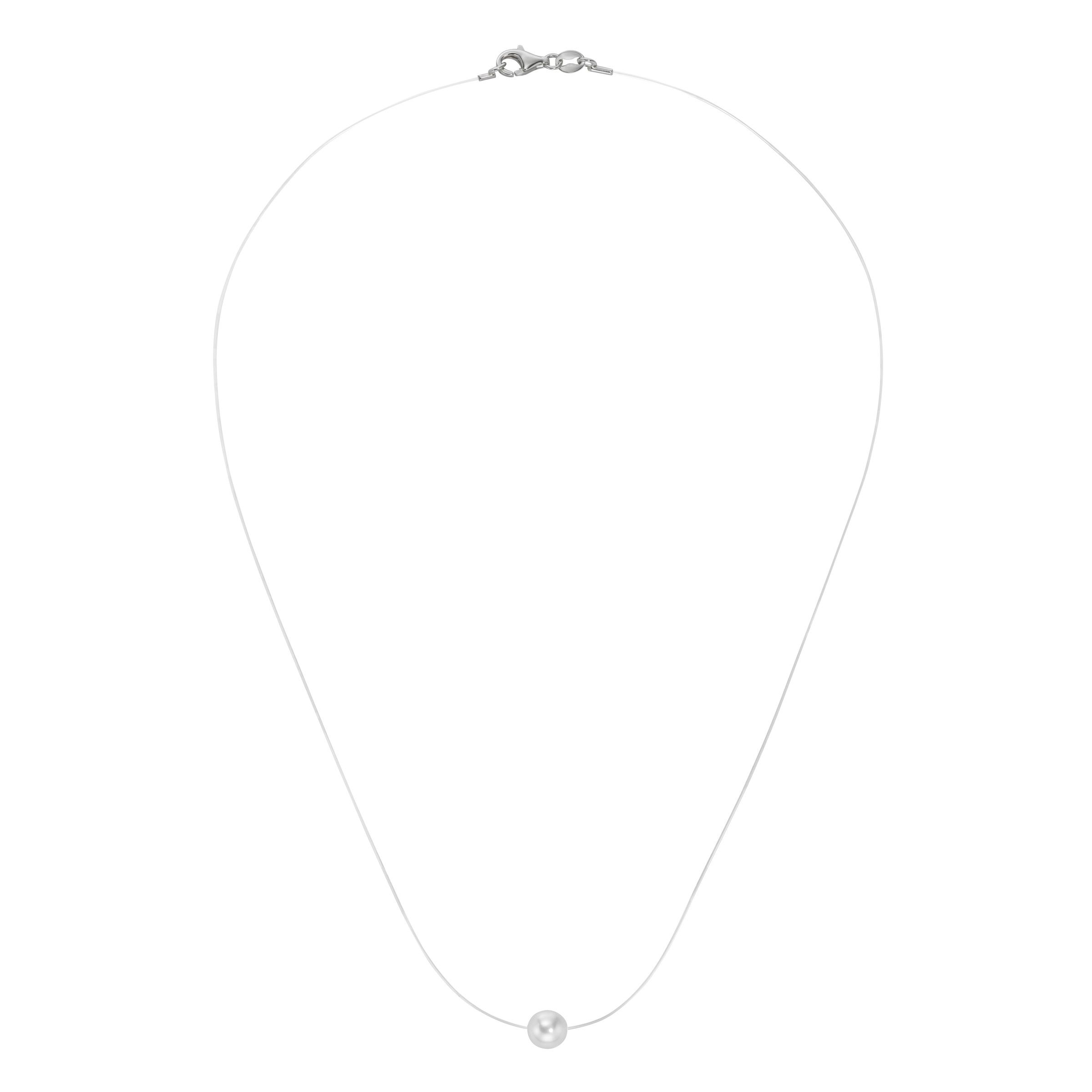 Smart Jewel Collier »Collier schwebende Perle, Silber 925«